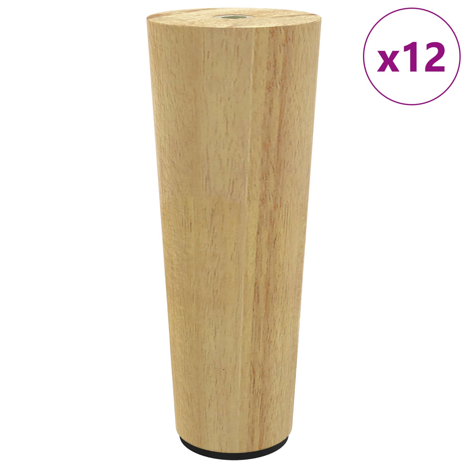 Noge namještaja 12 pcs Smeđa Ø 44 x 100 mm