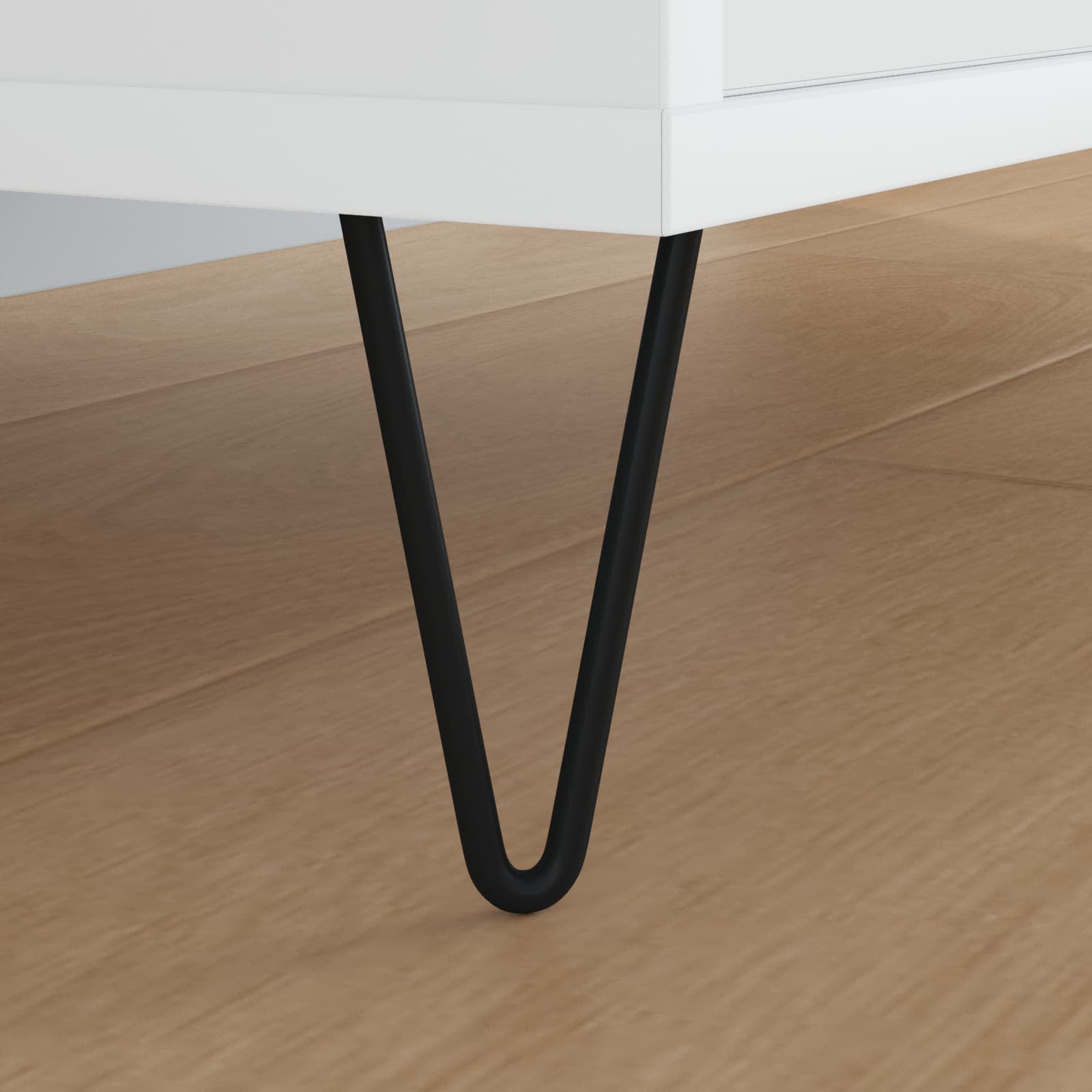 Noga namještaja 2 pcs Crna 54.1 x 54.1 x 100 mm Željezo