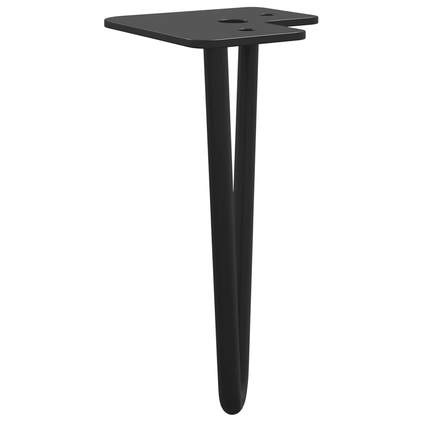 Noga namještaja 2 pcs Crna 54.1 x 54.1 x 100 mm Željezo