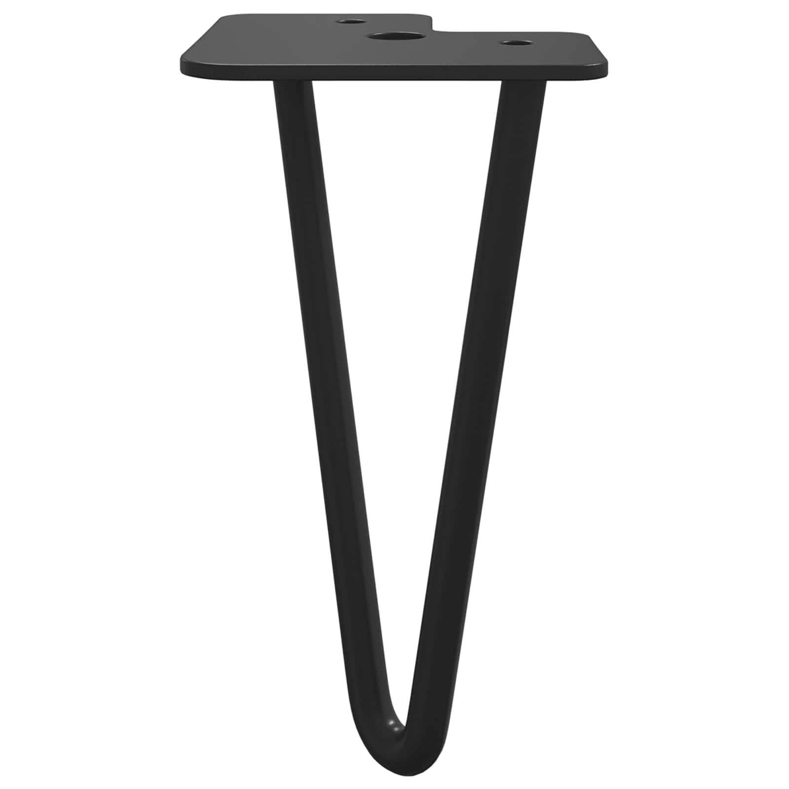 Noga namještaja 2 pcs Crna 54.1 x 54.1 x 100 mm Željezo