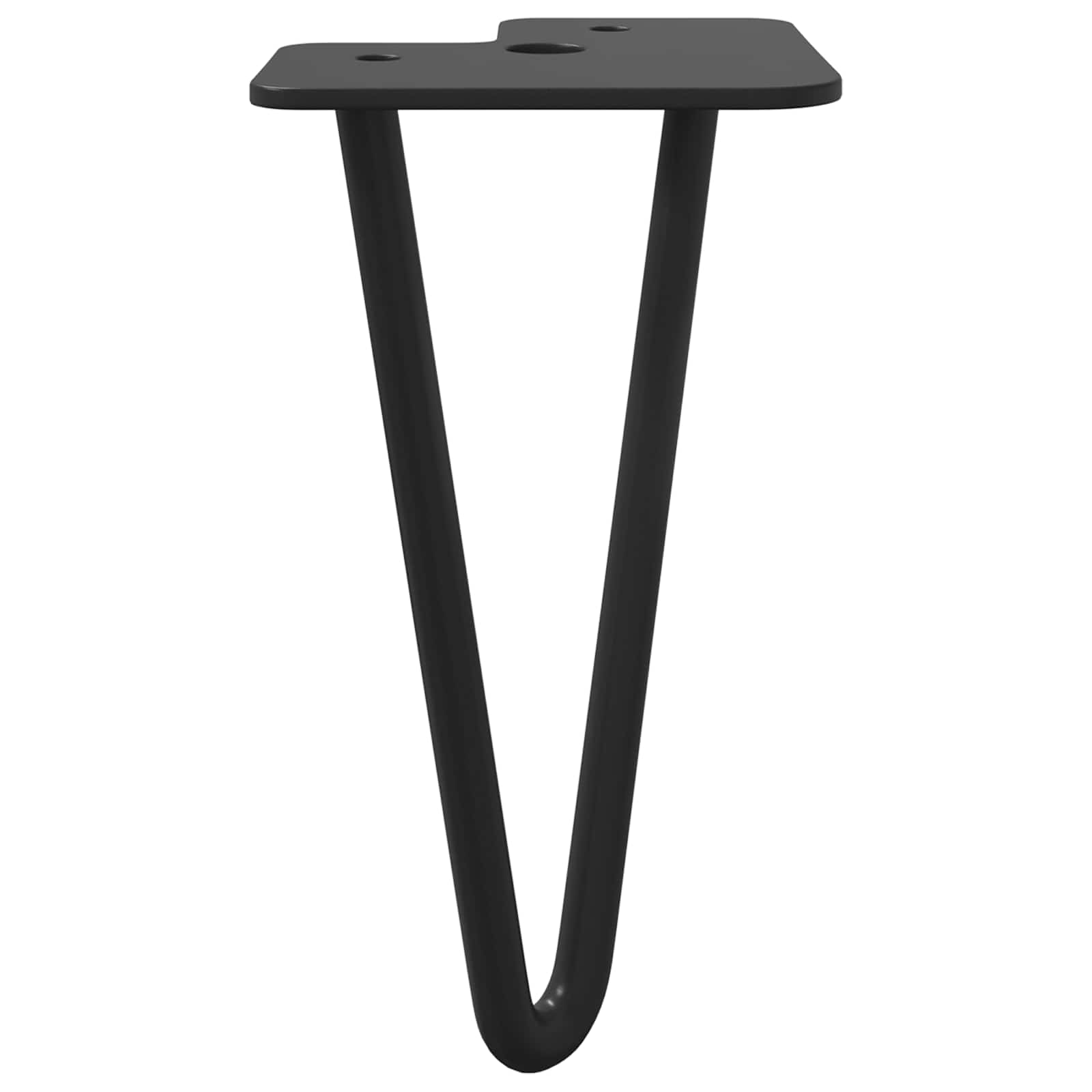 Noga namještaja 2 pcs Crna 54.1 x 54.1 x 100 mm Željezo