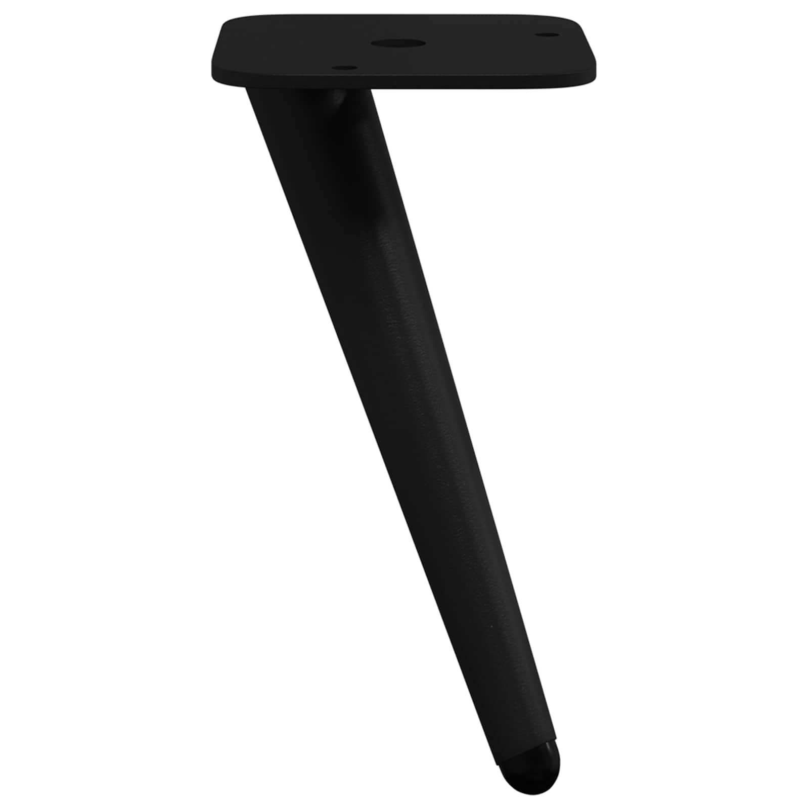 Noge za stajanje 12 pcs Crna 56 x 56 x 100 mm Željezo