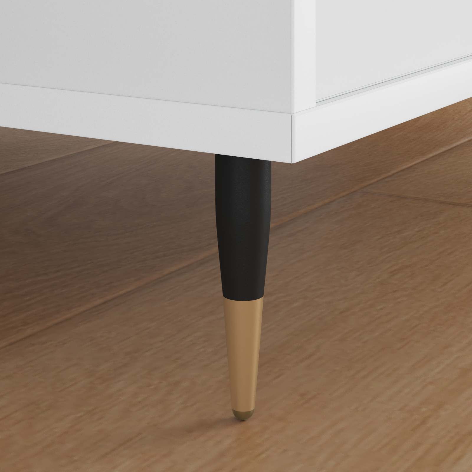 Noge namještaja 12 pcs Crna i zlatna Ø 40 x 98 mm Željezo