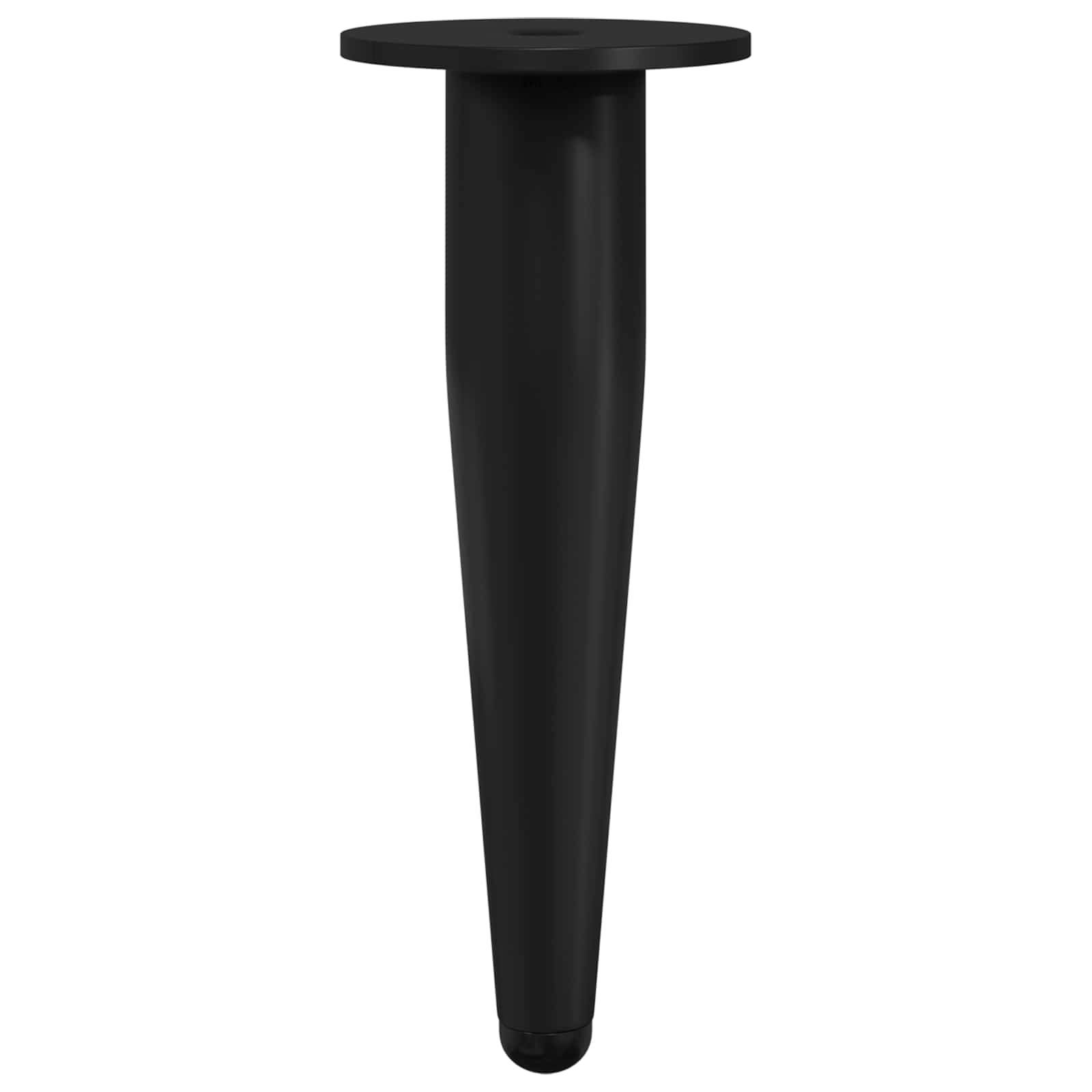 Noge namještaja 12 pcs Crna Ø 40 x 98 mm Željezo
