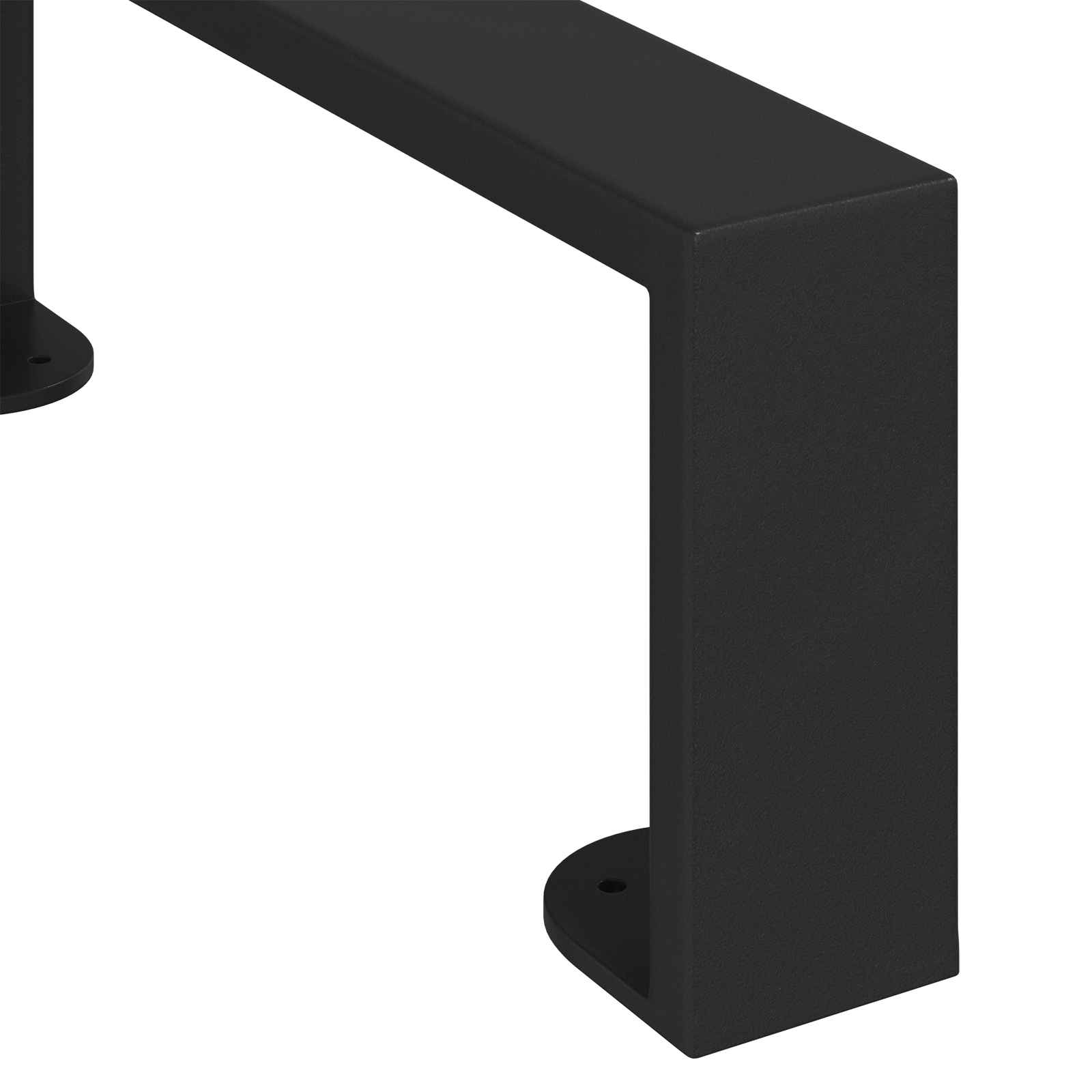 Noge namještaja 12 pcs Crna 281 x 40,5 x 100 mm Željezo