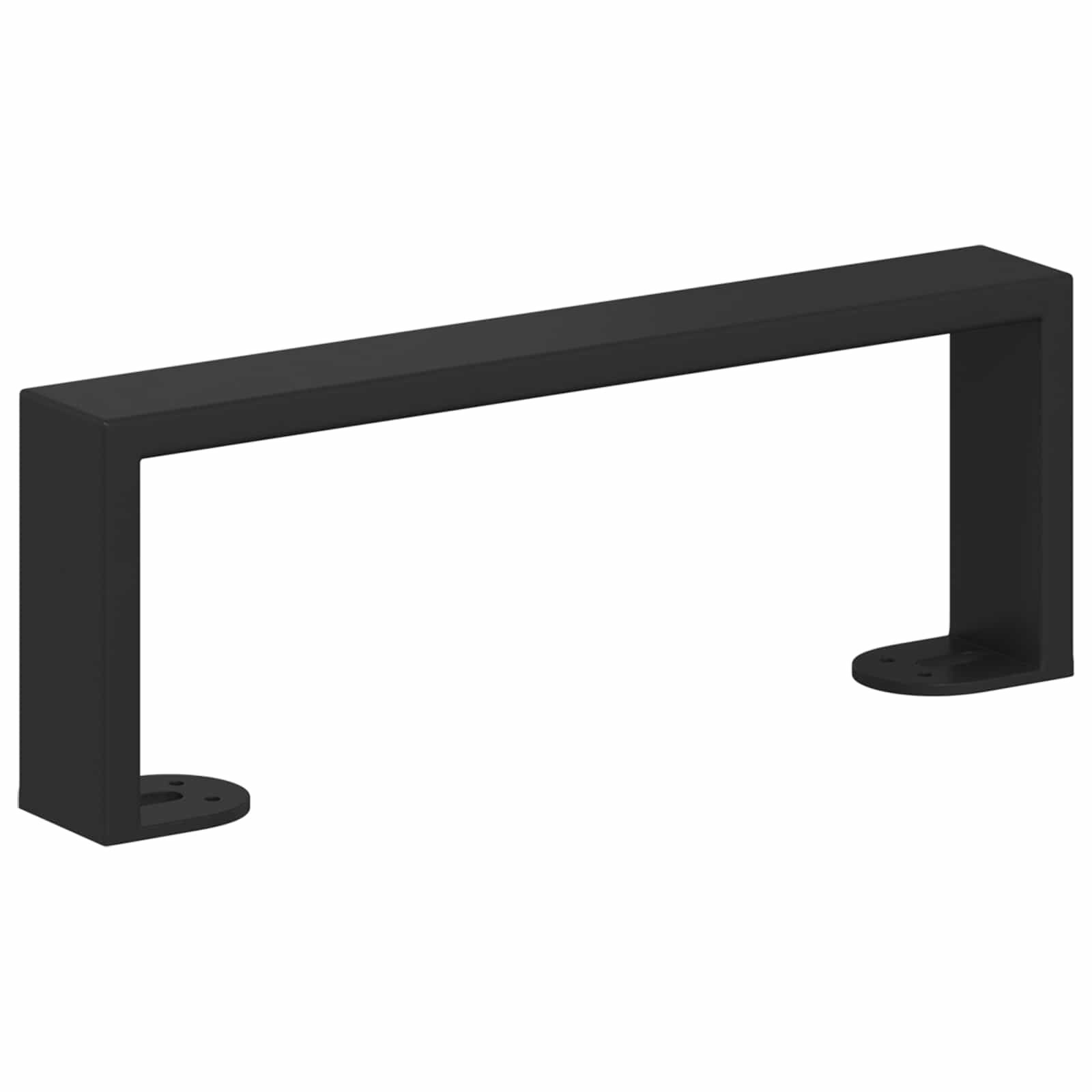 Noge namještaja 12 pcs Crna 281 x 40,5 x 100 mm Željezo