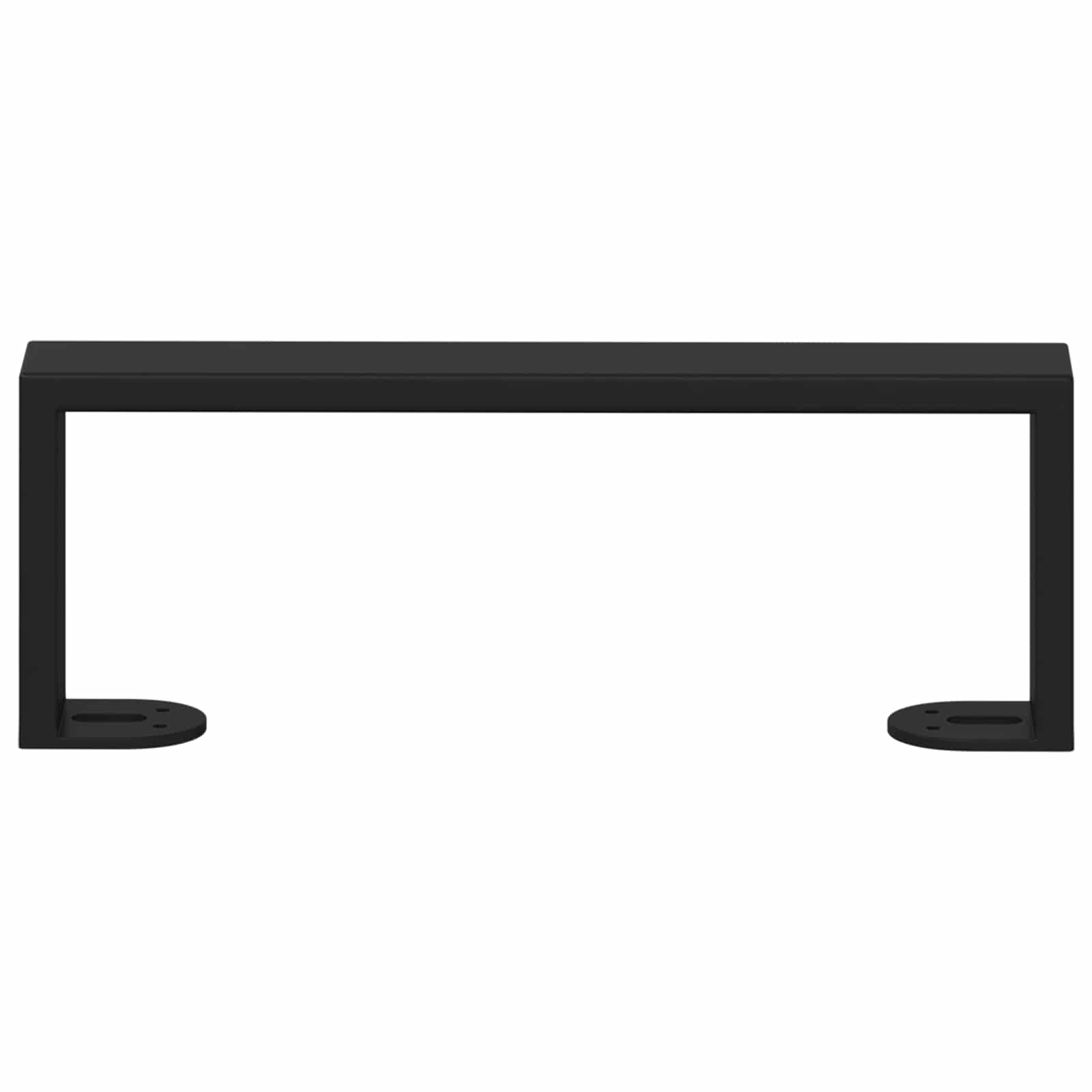 Noge namještaja 12 pcs Crna 281 x 40,5 x 100 mm Željezo