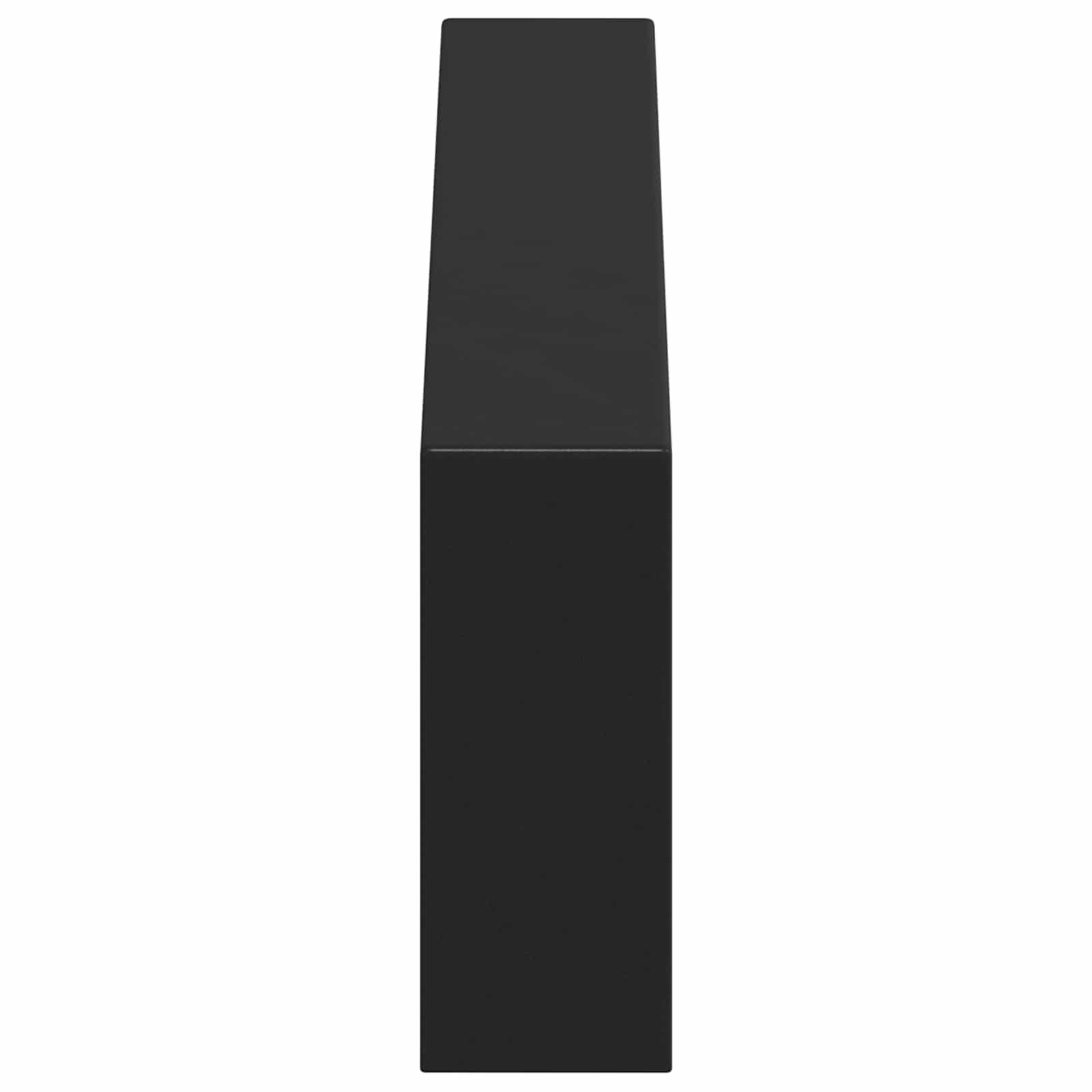 Noge namještaja 12 pcs Crna 281 x 40,5 x 100 mm Željezo