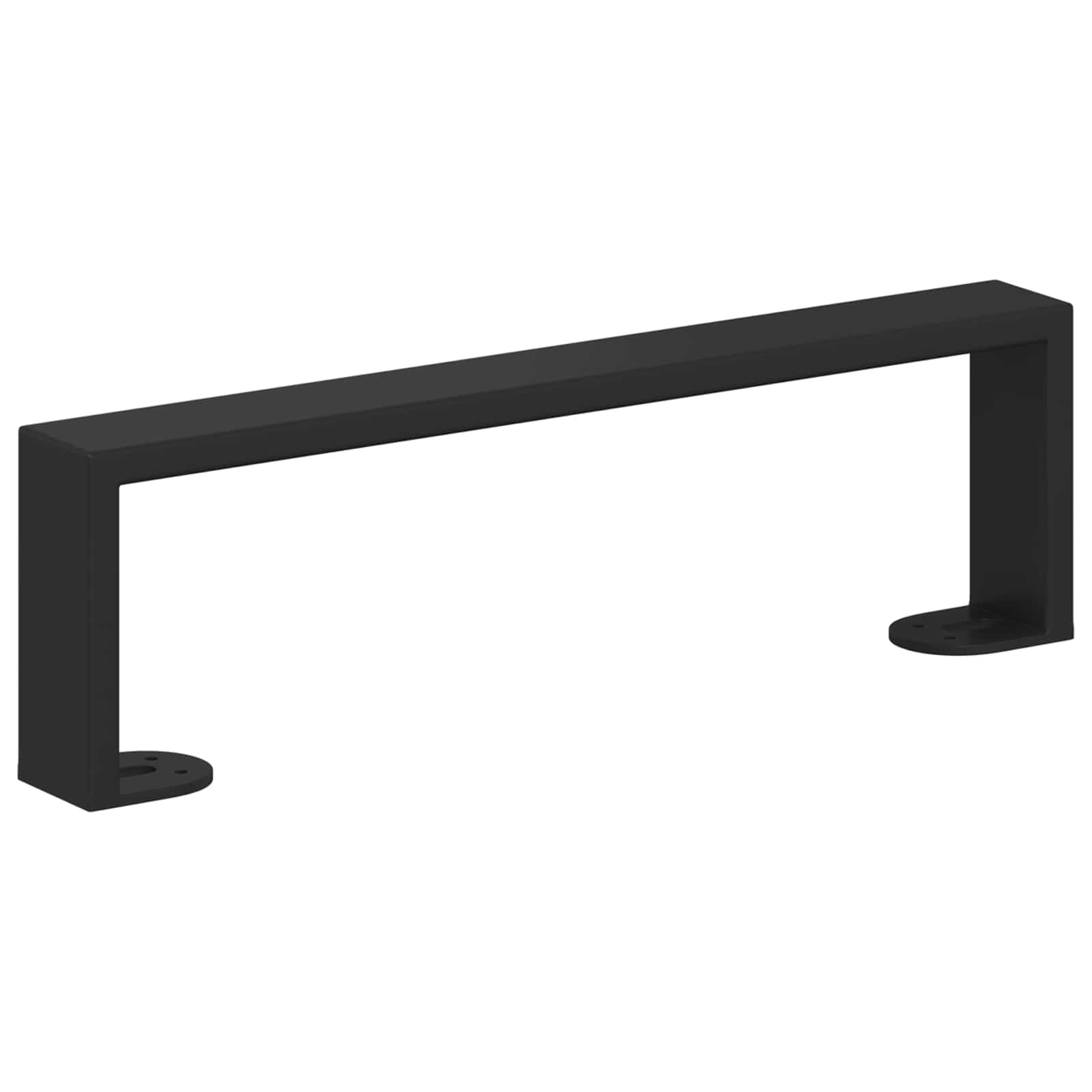 Noge namještaja 12 pcs Crna 341 x 40,5 x 100 mm Željezo