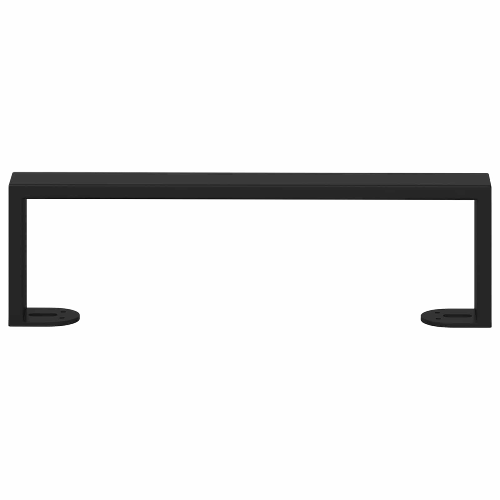 Noge namještaja 12 pcs Crna 341 x 40,5 x 100 mm Željezo