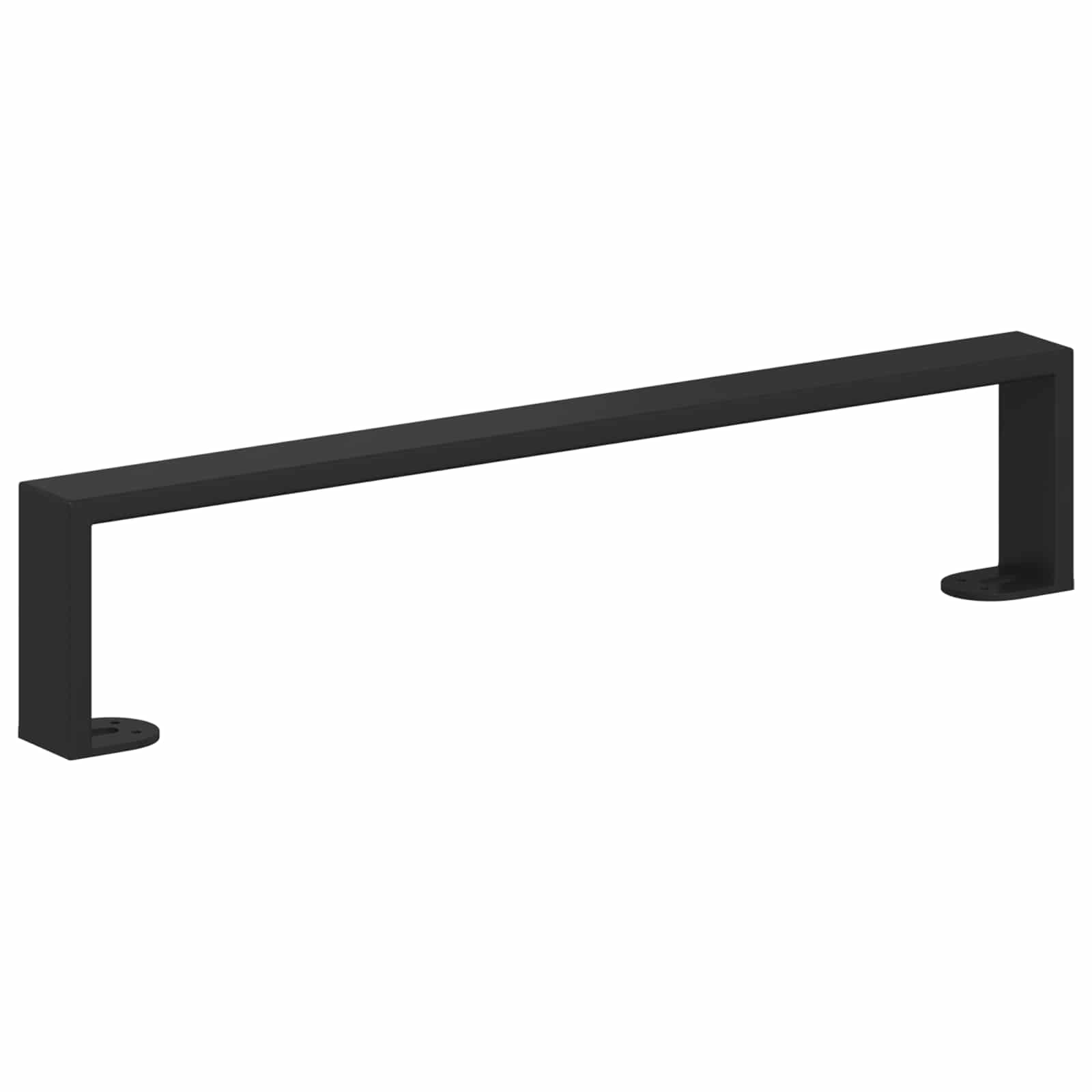 Noge namještaja 12 pcs Crna 481 x 40,5 x 100 mm Željezo