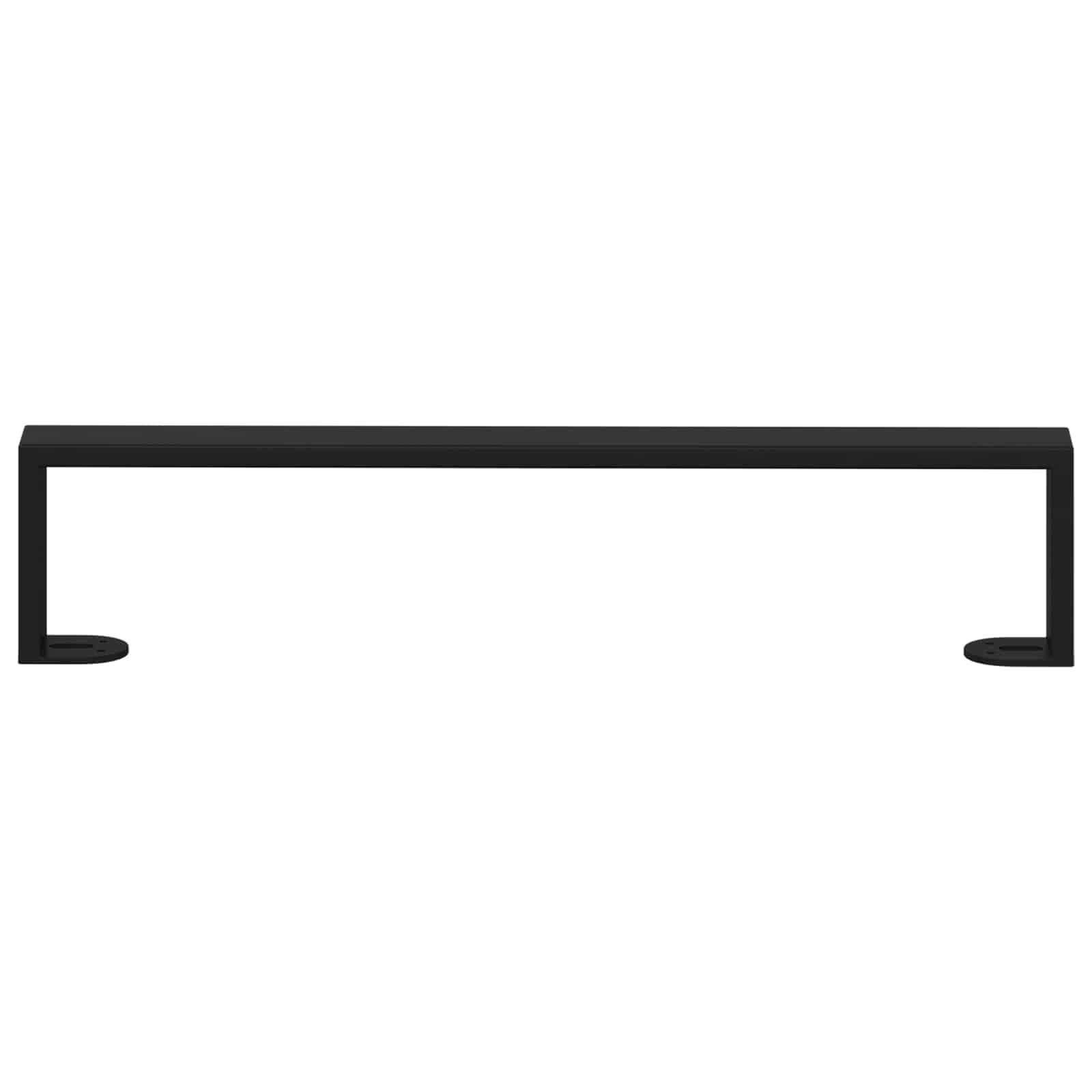 Noge namještaja 12 pcs Crna 481 x 40,5 x 100 mm Željezo