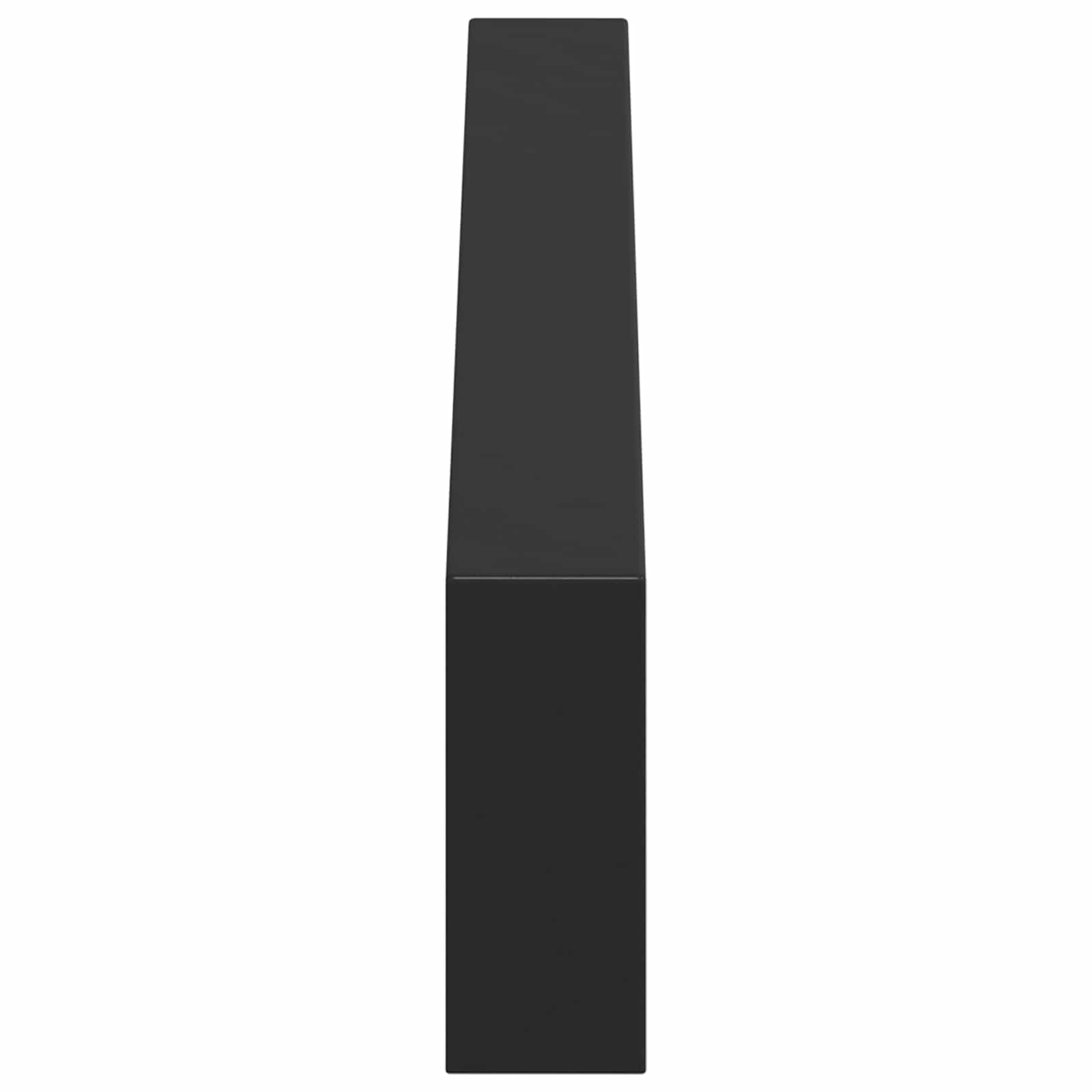 Noge namještaja 12 pcs Crna 481 x 40,5 x 100 mm Željezo
