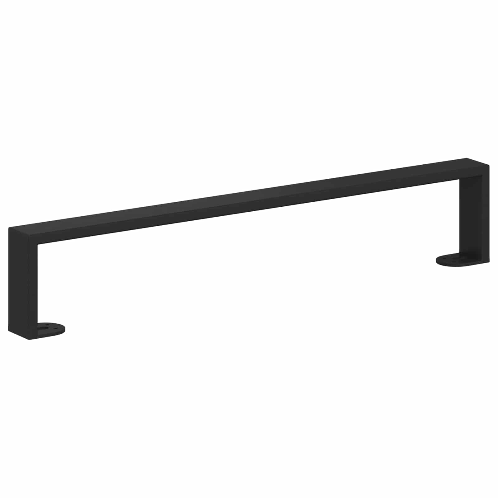 Noge namještaja 12 pcs Crna 546 x 40,5 x 100 mm Željezo