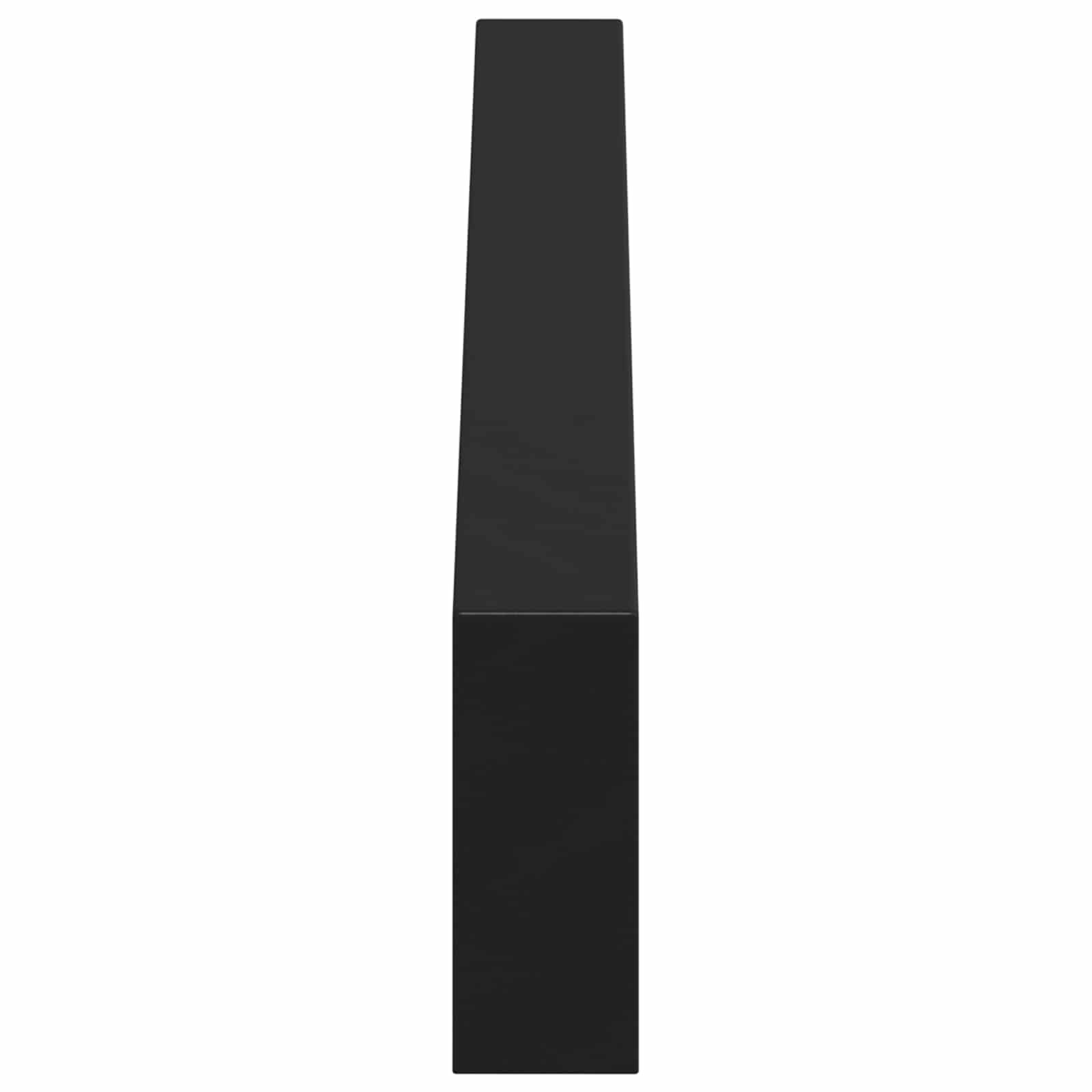 Noge namještaja 12 pcs Crna 546 x 40,5 x 100 mm Željezo