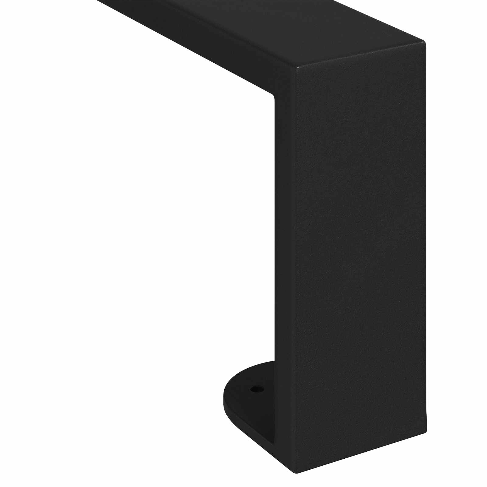 Noge namještaja 2 pcs Crna 796 x 40,5 x 100 mm Željezo