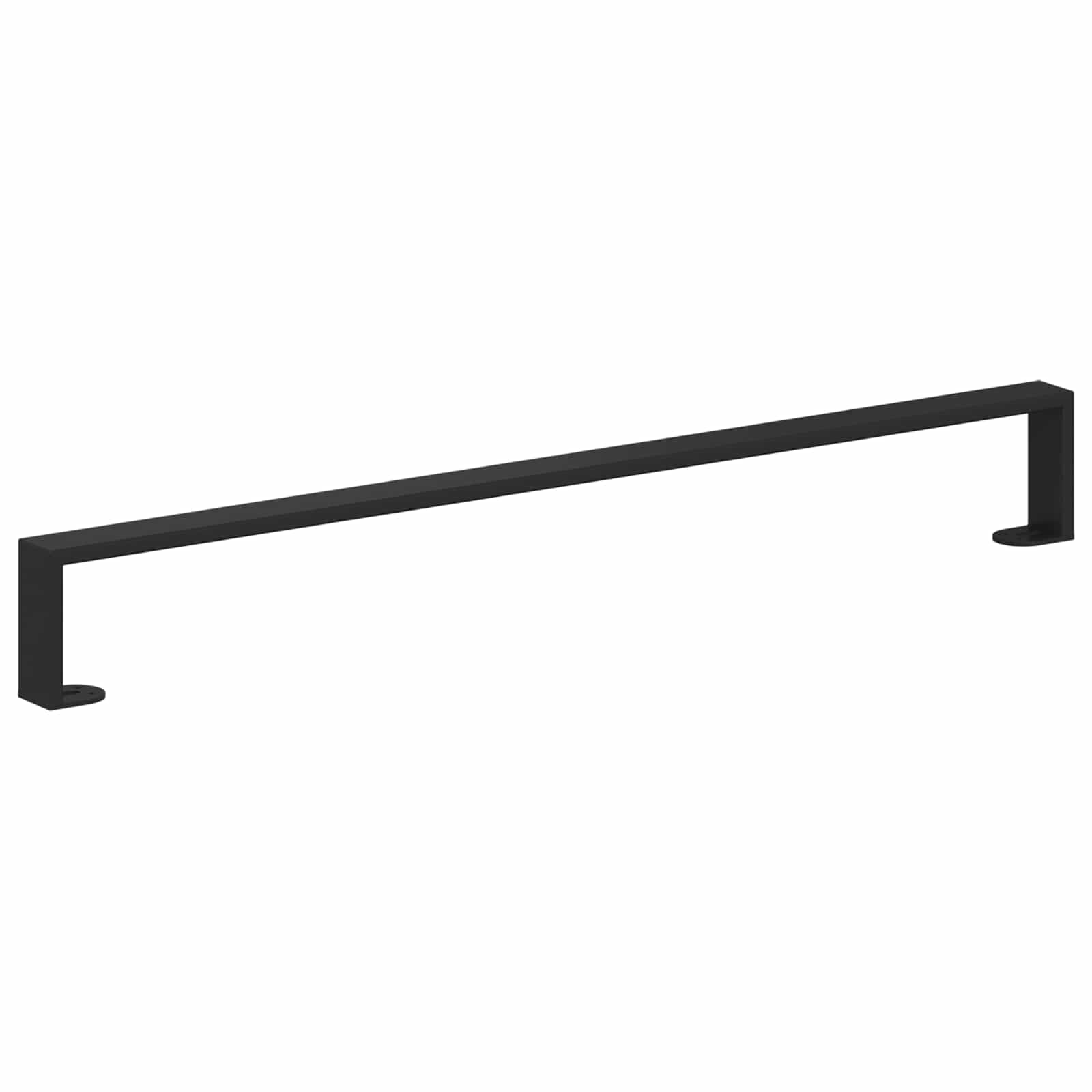 Noge namještaja 2 pcs Crna 796 x 40,5 x 100 mm Željezo