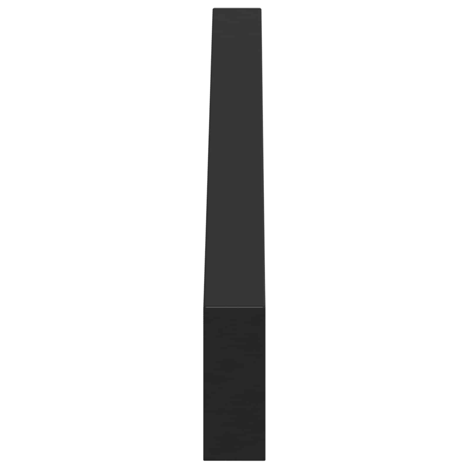 Noge namještaja 2 pcs Crna 796 x 40,5 x 100 mm Željezo
