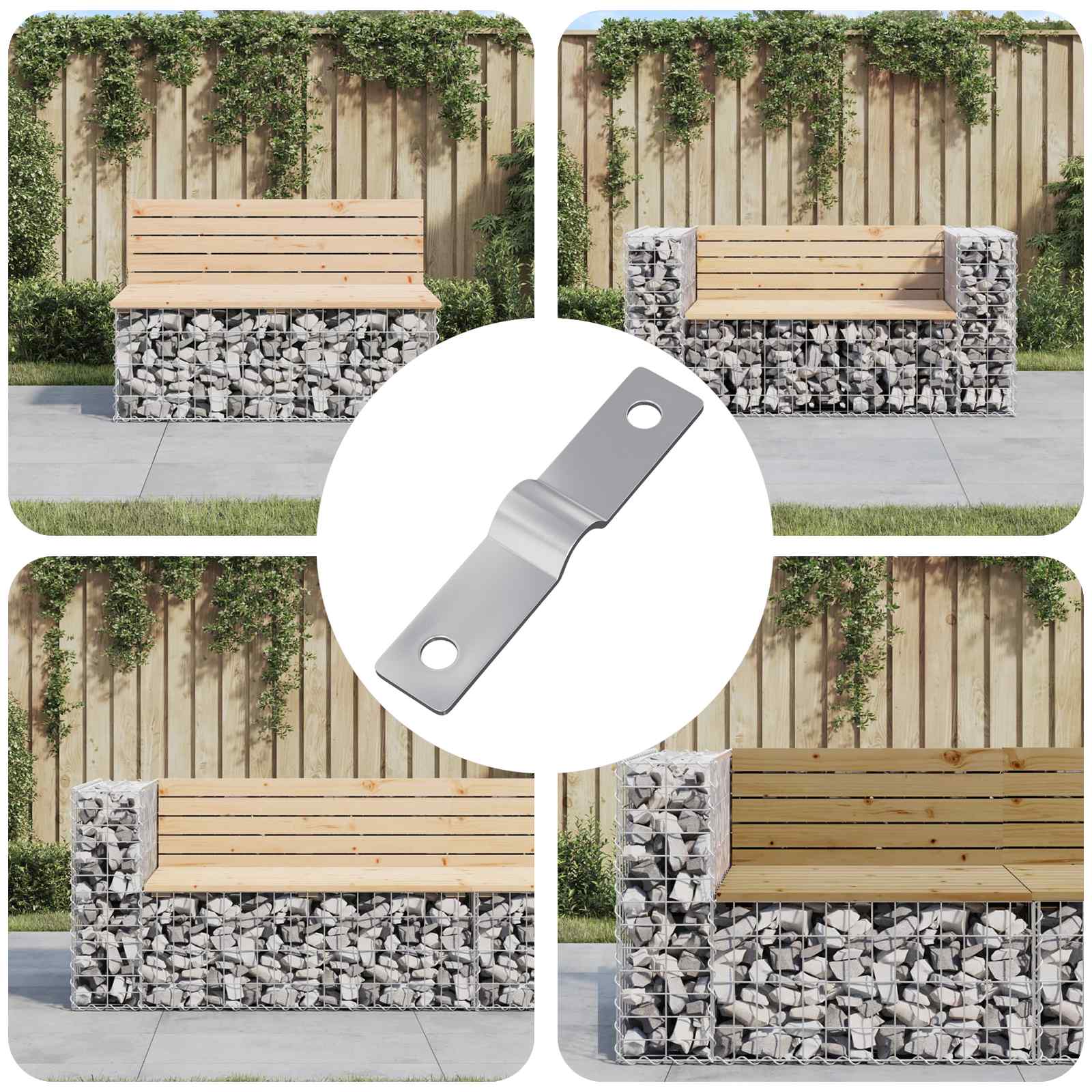 Udarna ploča 12 pcs Srebrno 50 x 10 x 1,2 mm Željezo