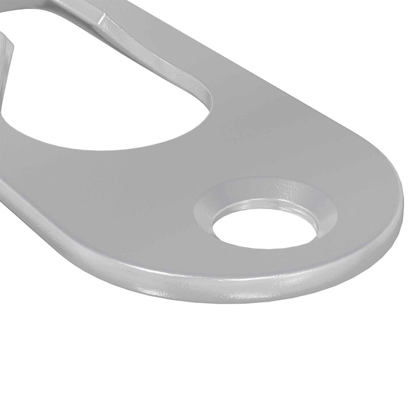 Vješalica s rupom 12 pcs Srebrno 45 x 16 x 3.5 mm Željezo