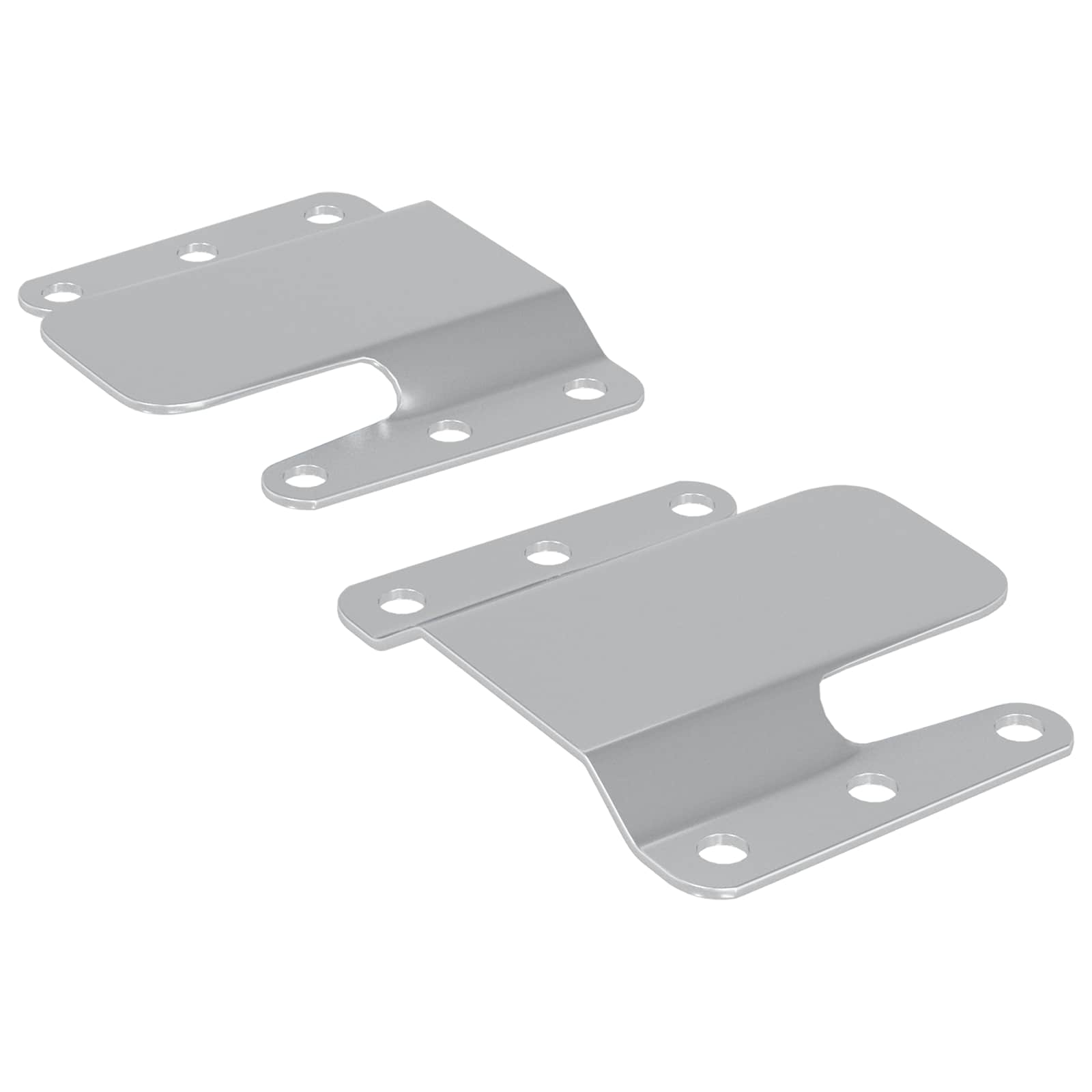 Držač za ravno montiranje 2 pcs Srebrno 75 x 66 x 1,4 mm Čelik