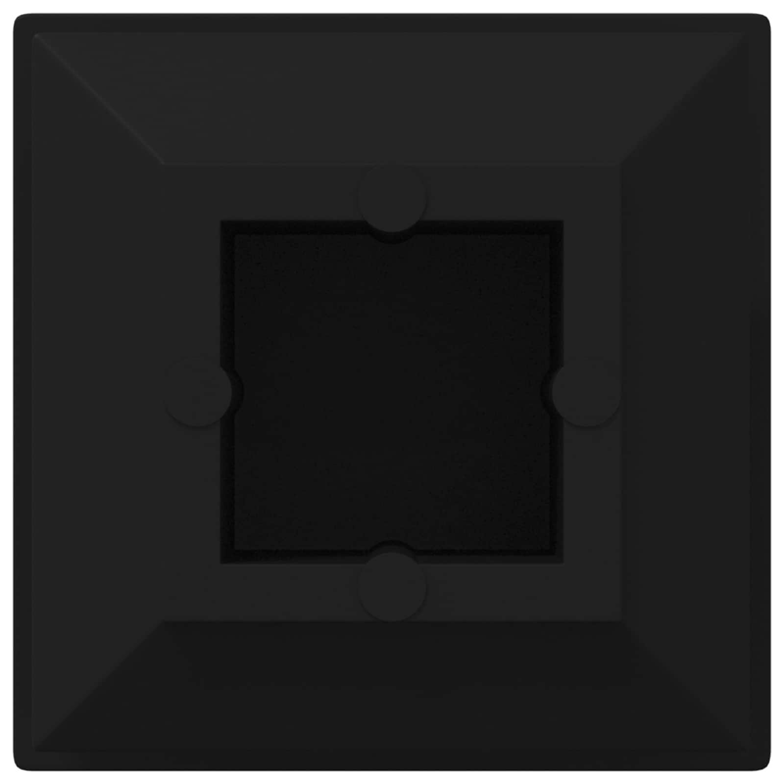 Završne kapice 2 pcs Crna 15 x 15 x 15 mm PP