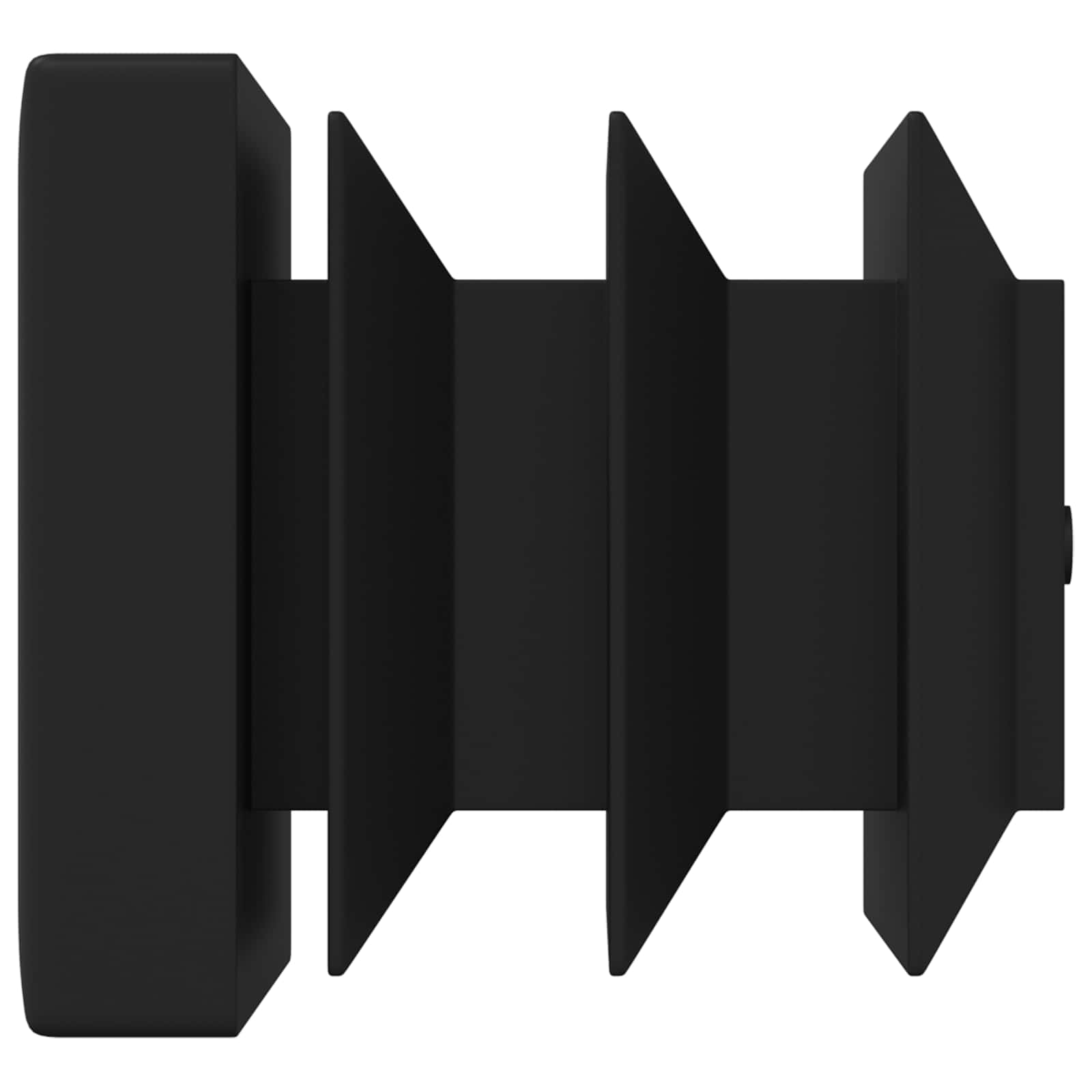 Završne kapice 12 pcs Crna 15 x 15 x 15 mm PP