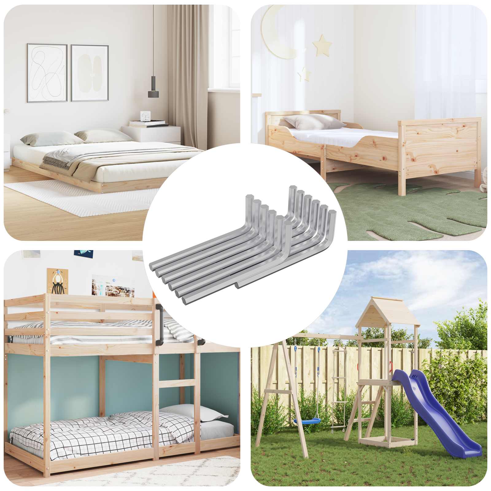 Hex ključ 1800 pcs Srebrno 32 x 86 mm Čelik