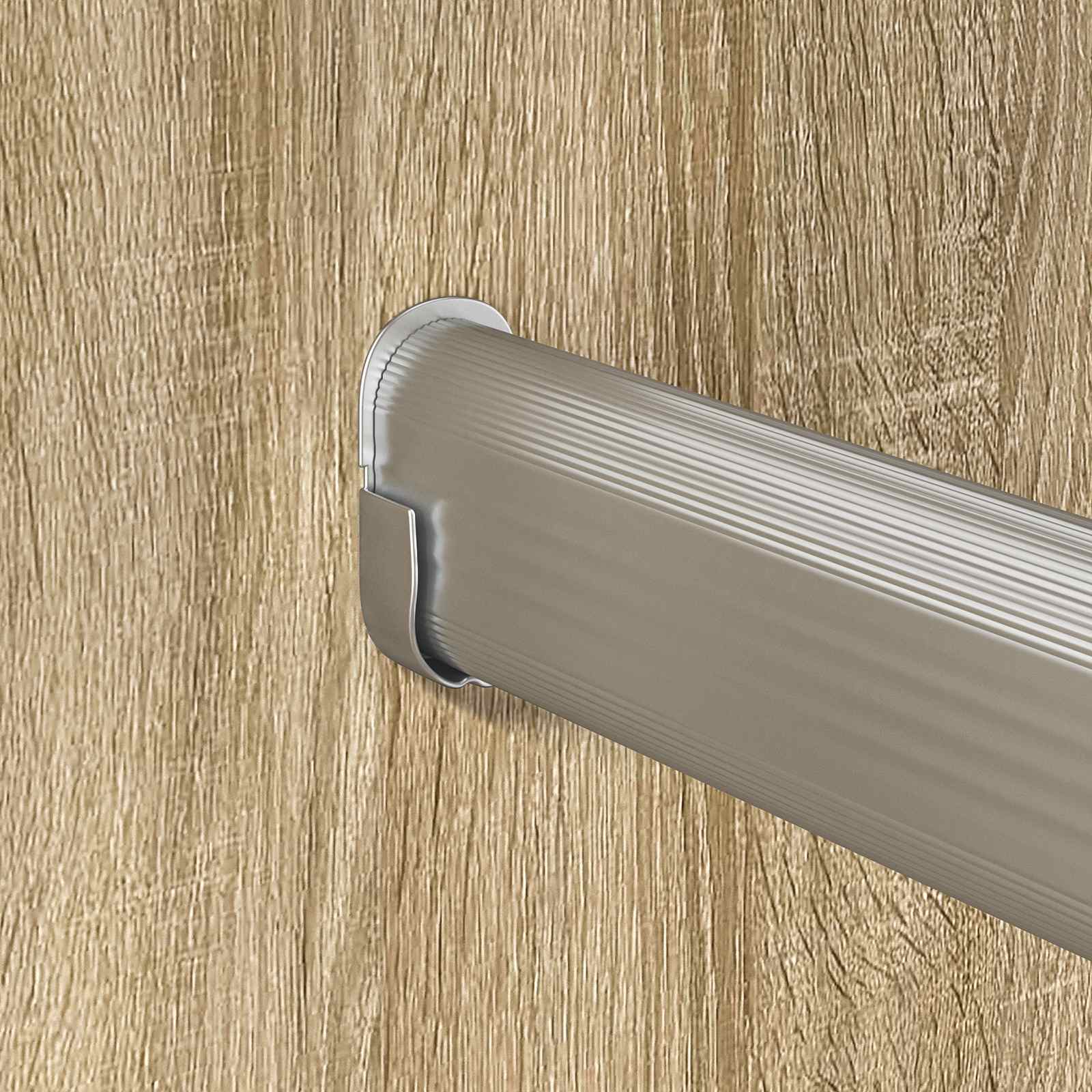 Cijev za ormar 2 pcs Srebrno 316 x 15 x 29 mm
