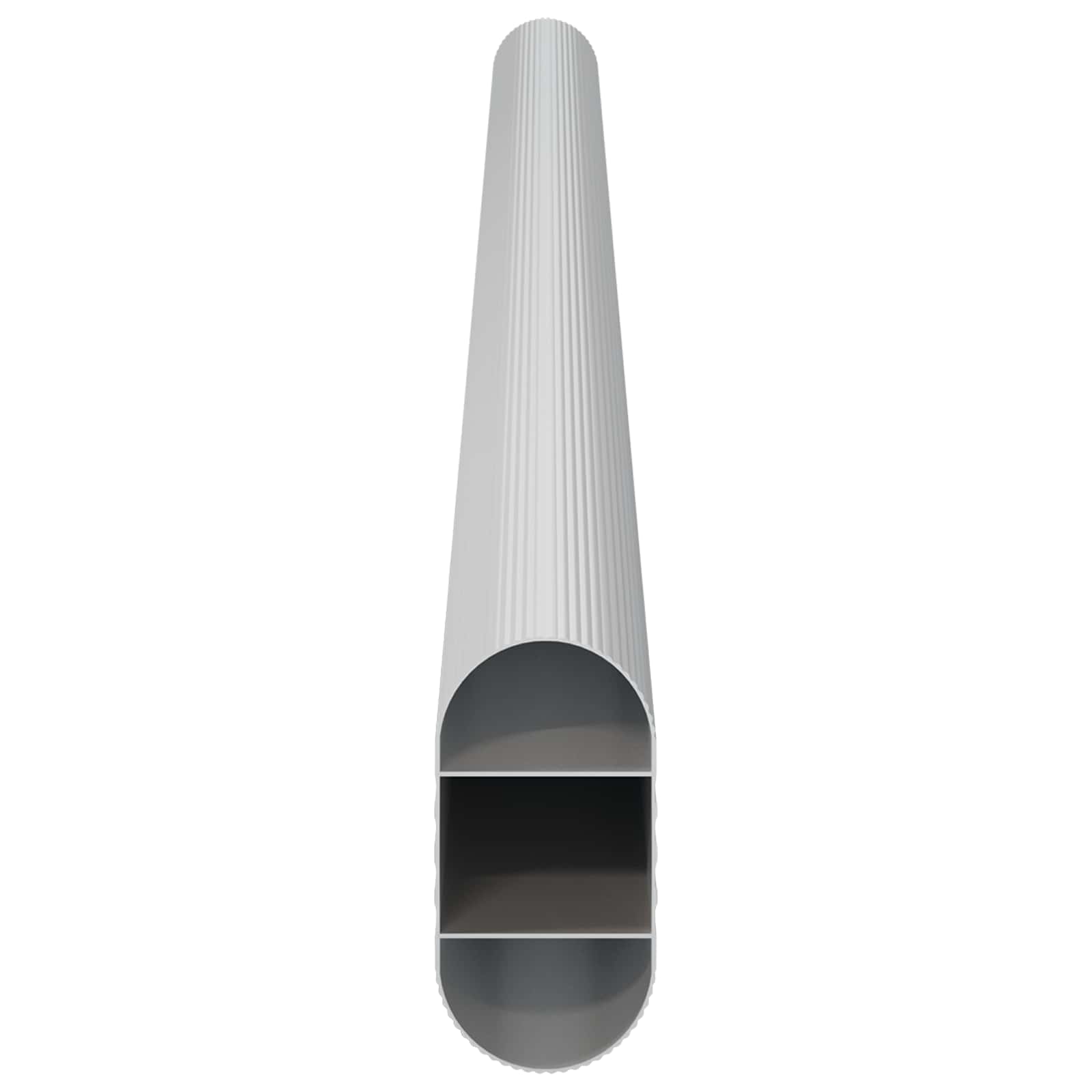Cijev za ormar 12 pcs Srebrno 316 x 15 x 29 mm