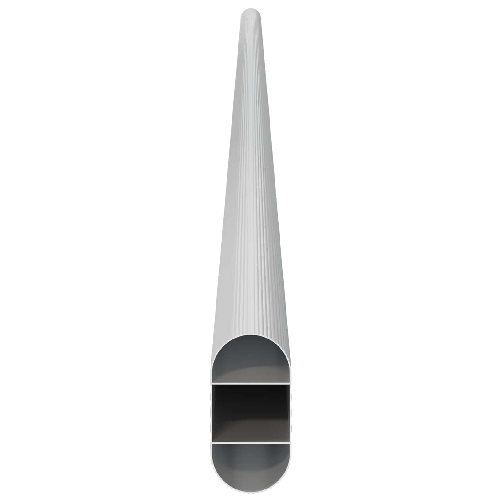 Cijev za ormar 12 pcs Srebrno 864 x 15 x 29 mm