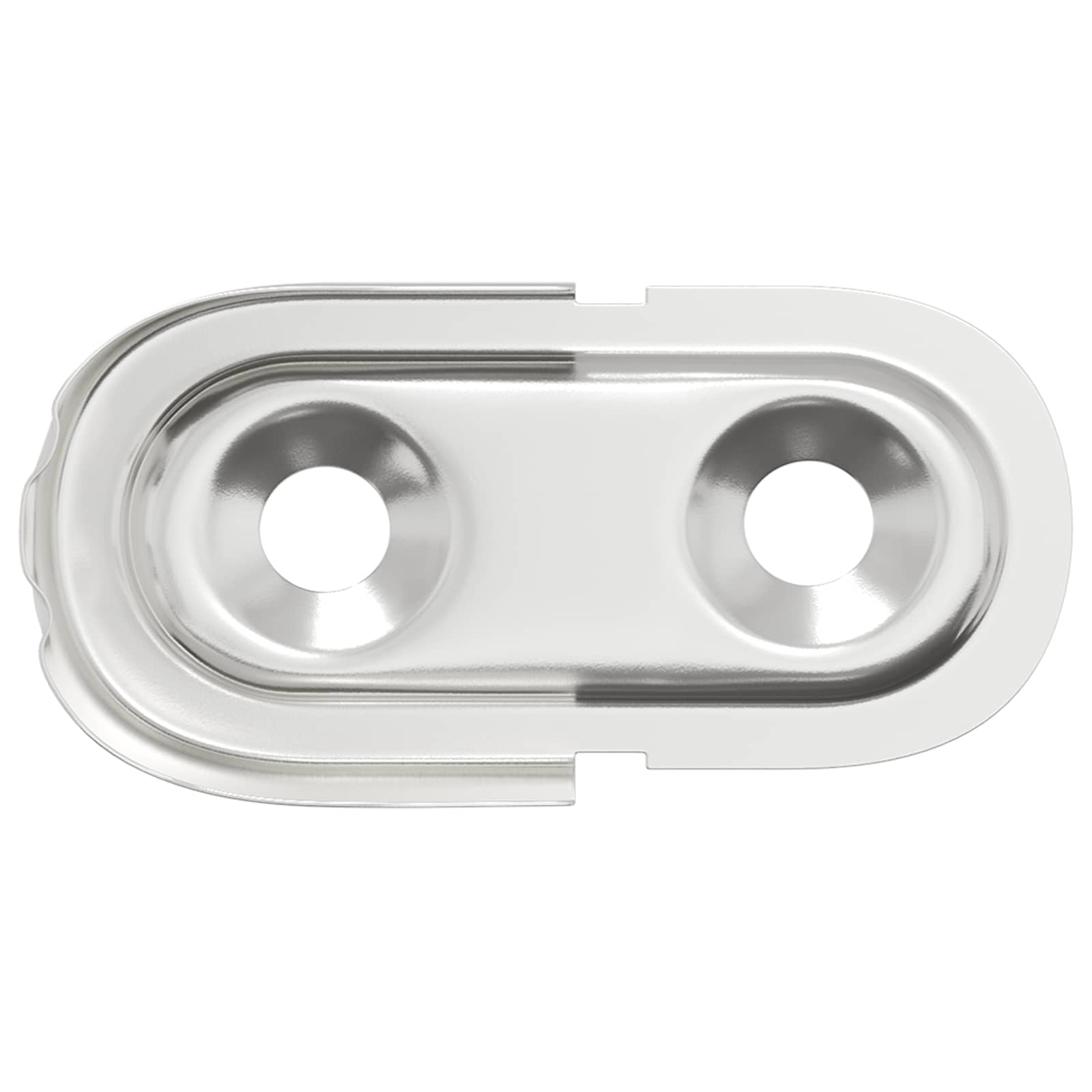 Držač za šipku u ormaru 12 pcs Bijeli cink 40 x 18 x 10 mm