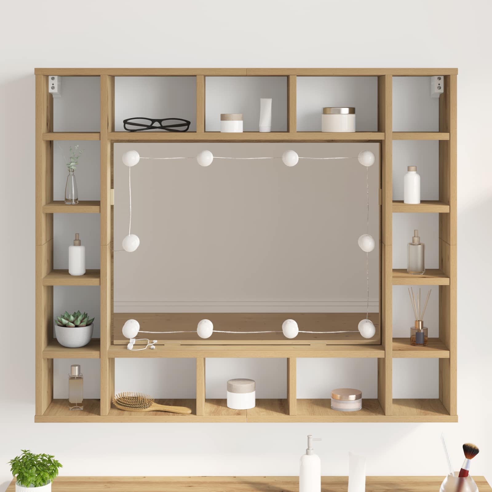 Ogledalne svjetiljke 2 pcs Bijelo 4.5 x 4.5 x 4.8 cm Plastika