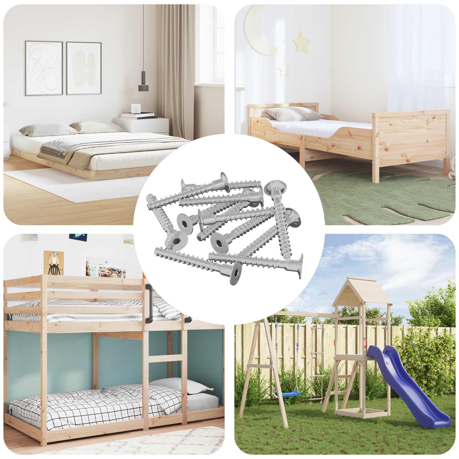Vijak 12 pcs Cinkom premazano 5 x 40 mm Željezo