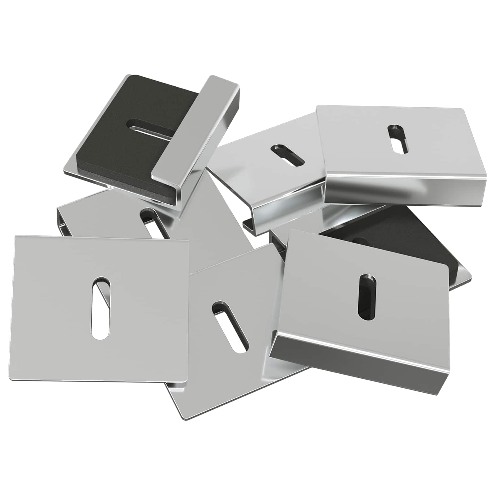 Držač za ogledalo 2 pcs Nikla 35 x 30 x 8,3 mm Čelik