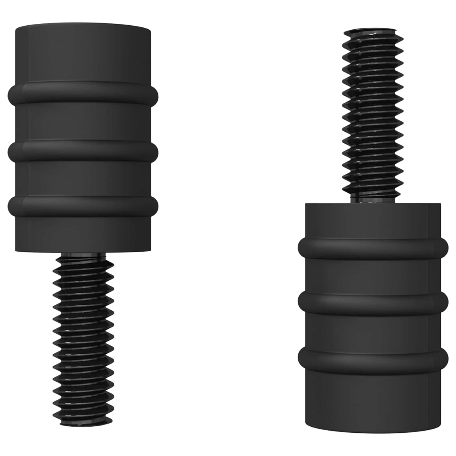 Odstojni vijak 4865 pcs Crna M4 Guma i čelik
