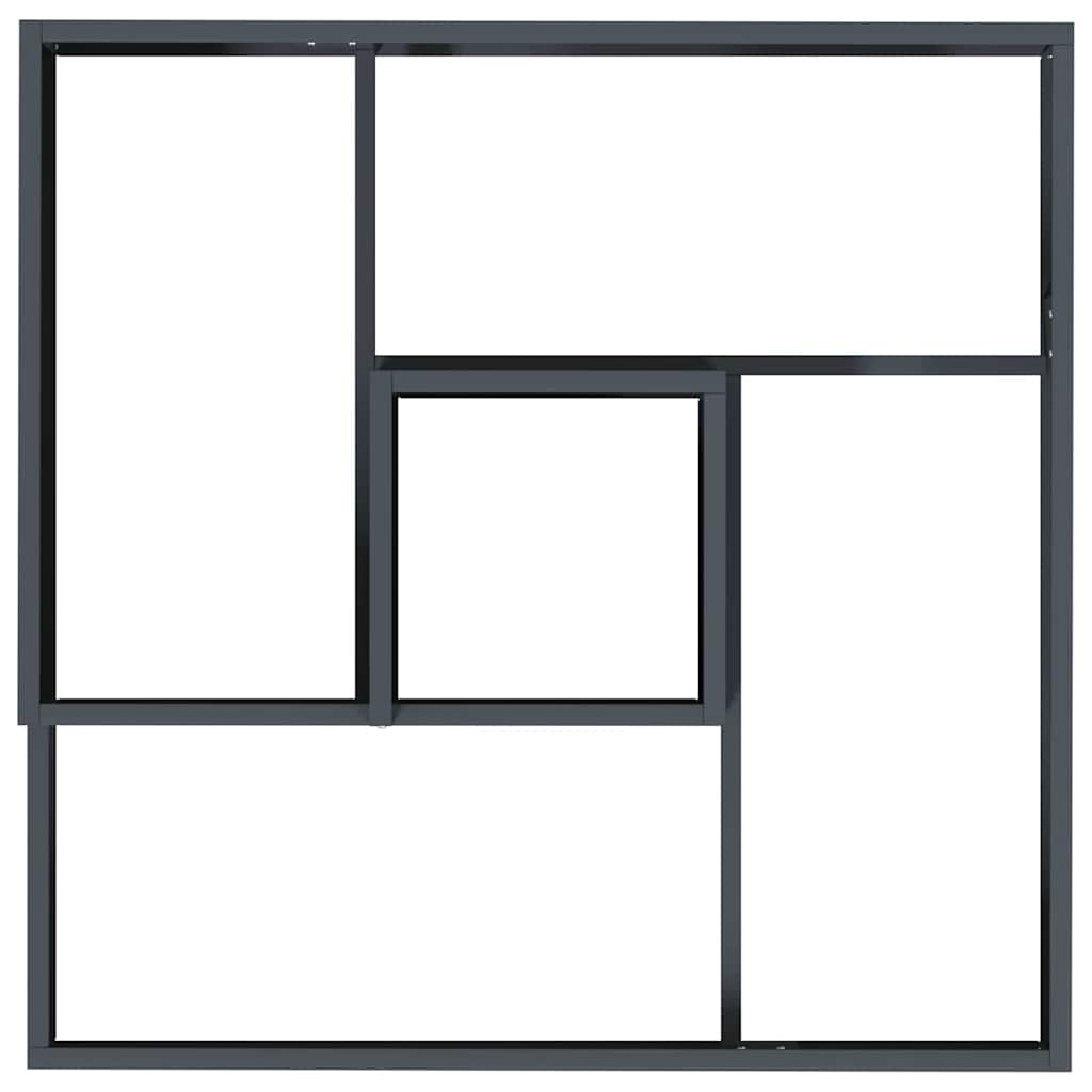 Vrtna saksija Antracit 60 x 60 x 50 cm Čelična vrata