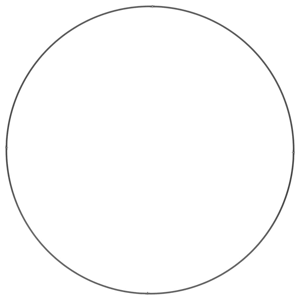 Prsten za saksiju Crna 120 x 120 x 20 cm Čelična vrata