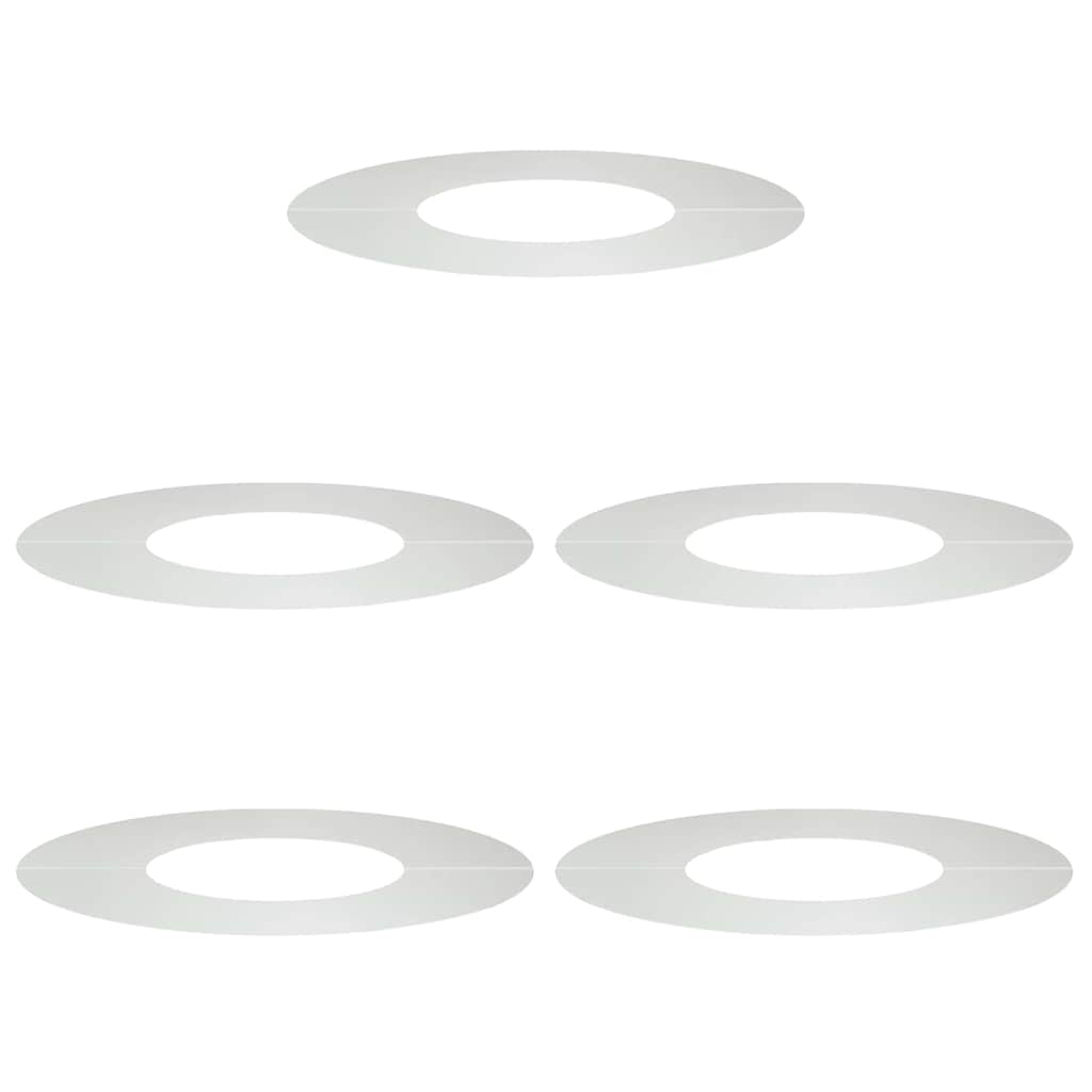 pogodno za ravne drvene prstenove 5 pcs Srebrno Ø30 / 60 cm