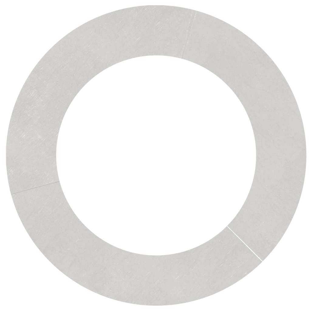 pogodno za ravne drvene prstenove 5 pcs Srebrno Ø60 / 90 cm