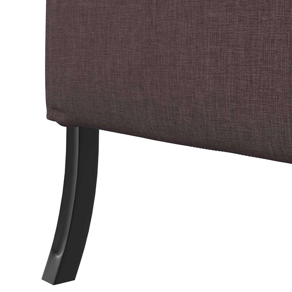Sofa s visokim naslonom 101cm Tamno smeđa tkanina