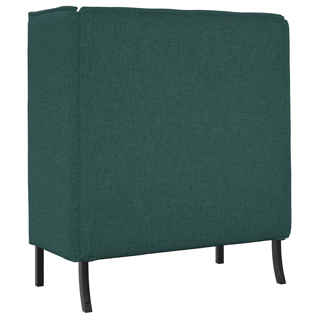 Sofa s visokim naslonom 101cm Tamnozelena tkanina