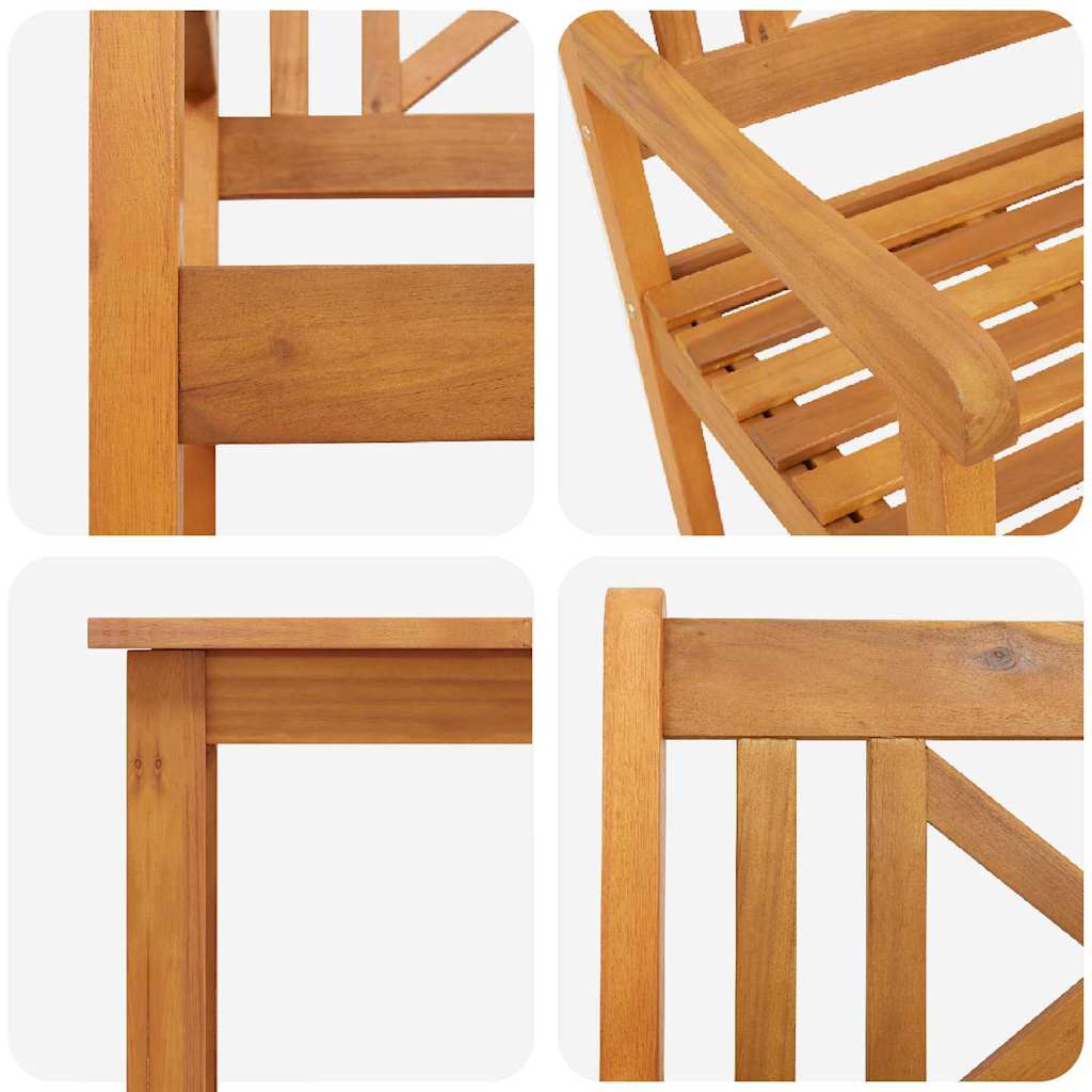 Vrtni set za objed 5 pcs Smeđa Čvrsto drvo akacije