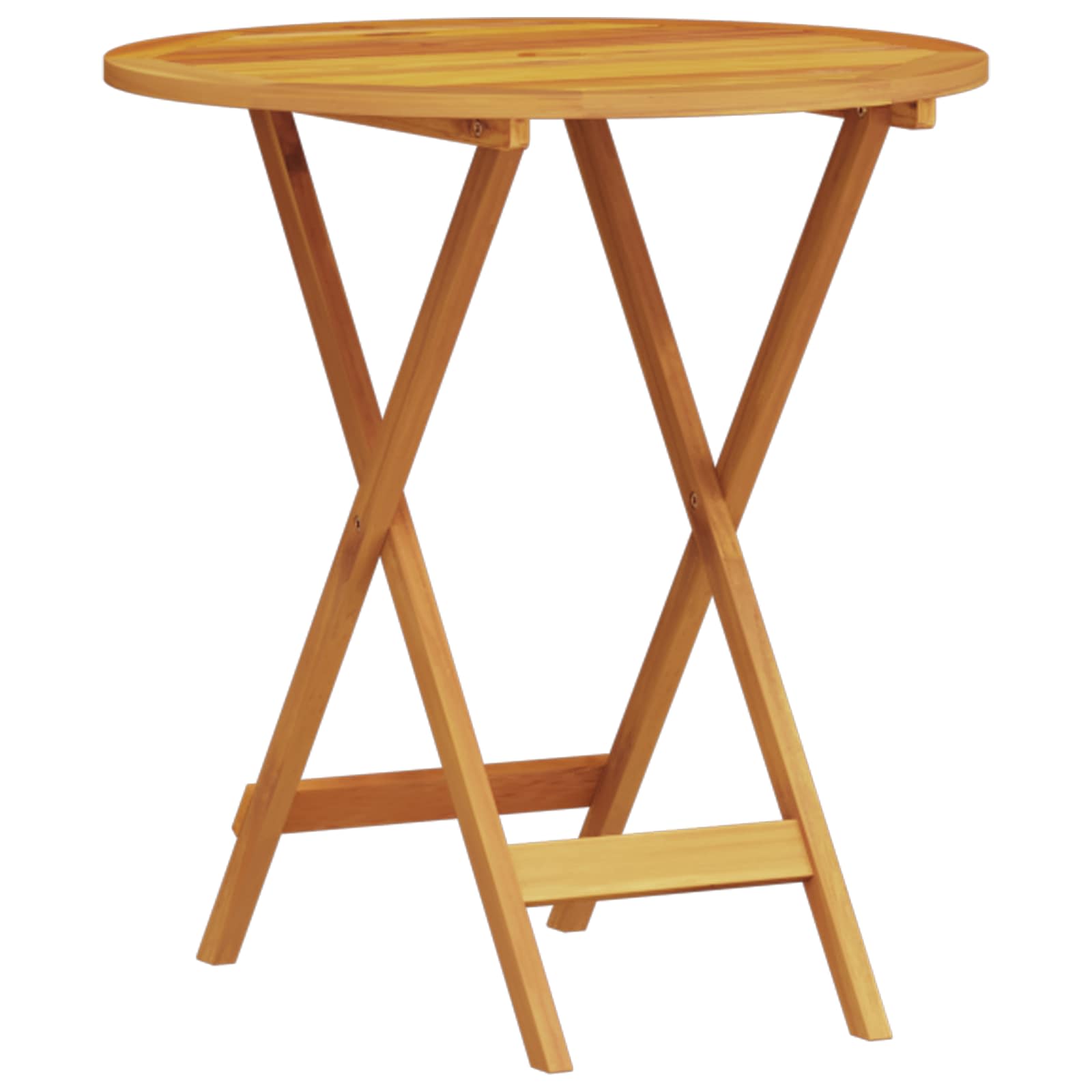 Sklopivi bistro set 3 pcs Smeđa Čvrsto drvo akacije
