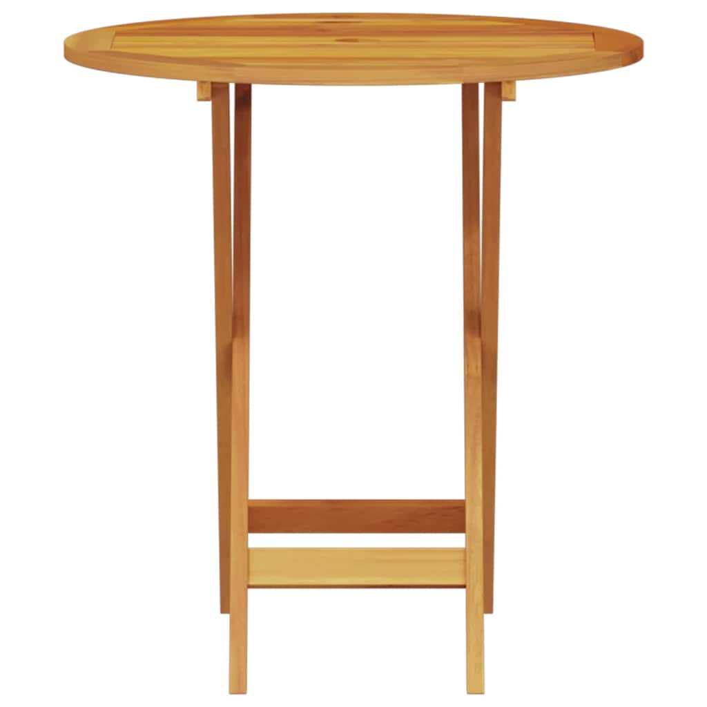 Sklopivi bistro set 3 pcs Smeđa Čvrsto drvo akacije