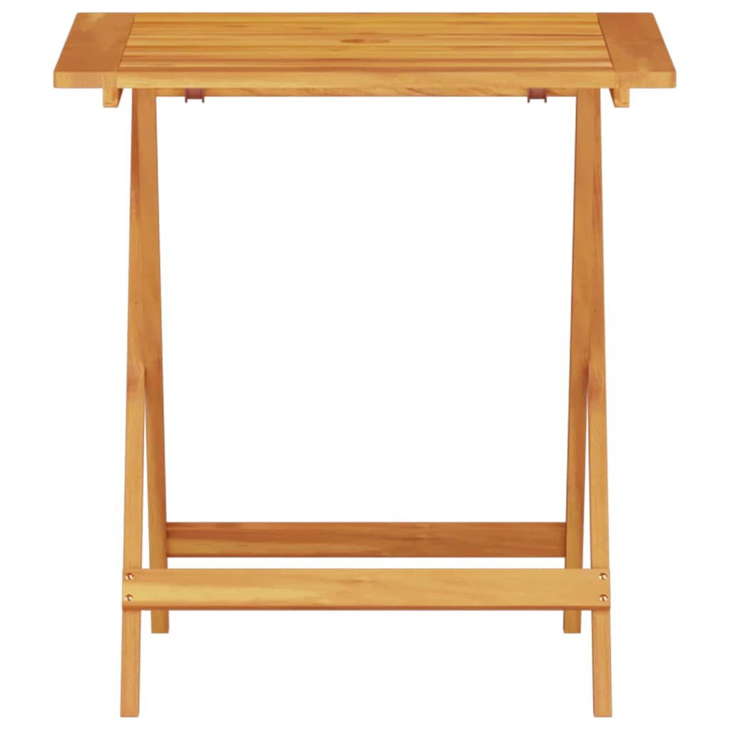 Sklopivi bistro set 3 pcs Smeđa Čvrsto drvo akacije