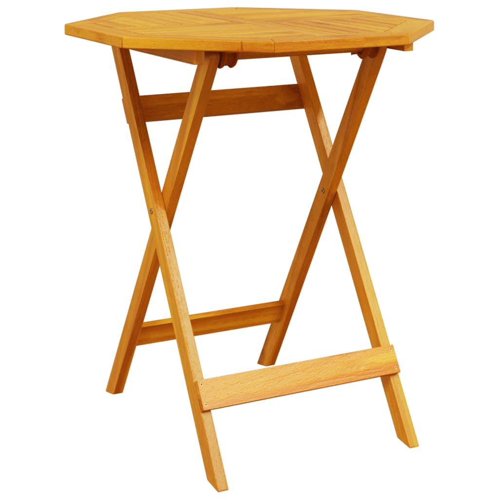 Sklopivi bistro set 3 pcs Smeđa Čvrsto drvo akacije