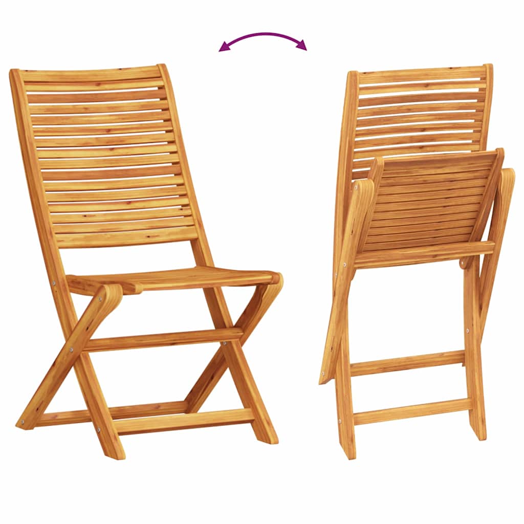 Vrtni set za objed 7 pcs Smeđa Čvrsto drvo akacije