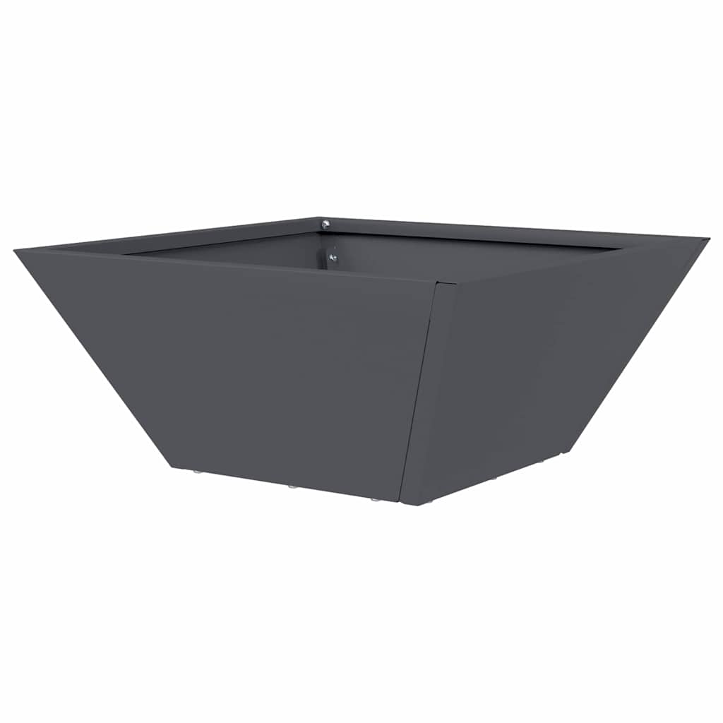Vrtna saksija Antracit 35 x 35 x 15 cm Čelična vrata