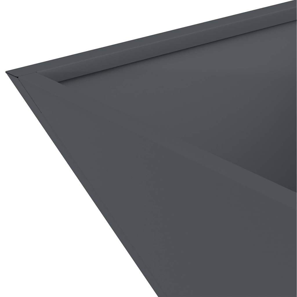 Vrtna saksija 5 pcs Antracit 35 x 35 x 15 cm Čelična vrata